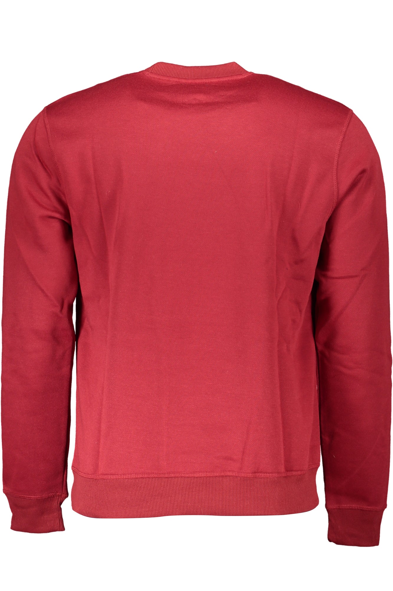 Gian Marco Venturi Sweatshirt Herren mit Reißverschluss – Weißes Fleece für Herbst/Winter Rot