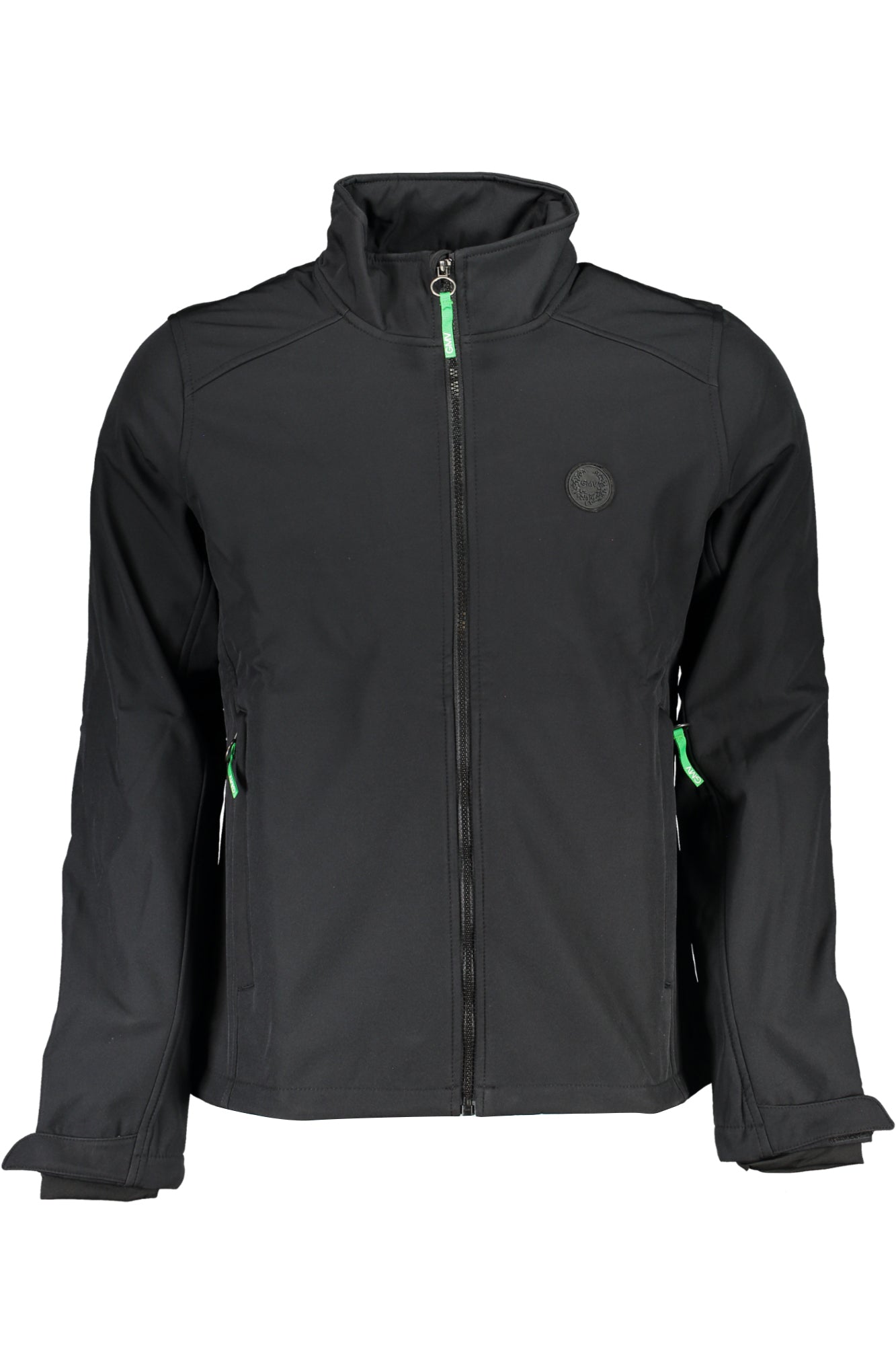 GIAN MARCO VENTURI Herren-Sportjacke Schwarz – Softshell mit Reißverschluss für Frühjahr/Sommer Schwarz