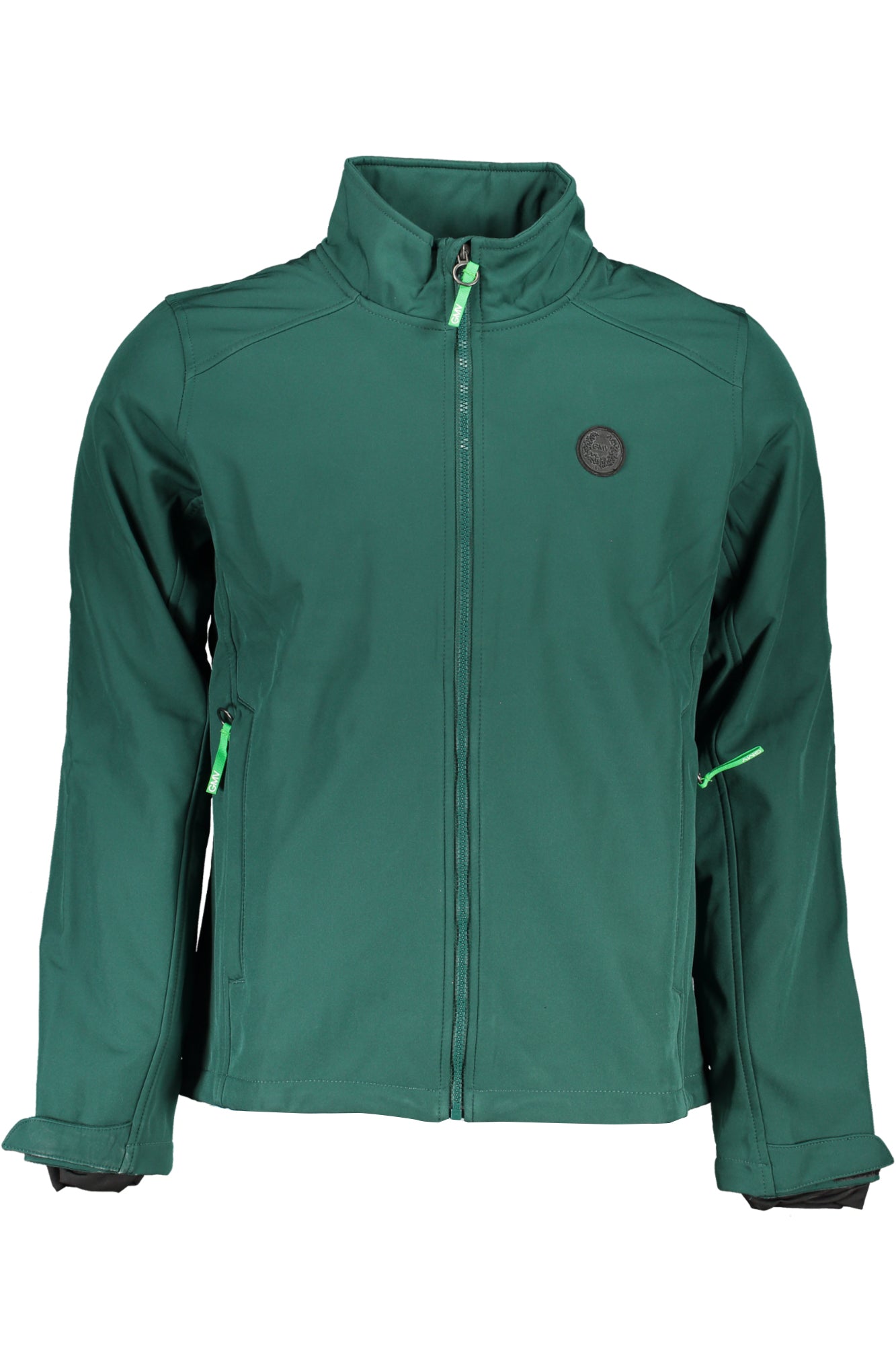GIAN MARCO VENTURI Herren-Sportjacke Schwarz – Softshell mit Reißverschluss für Frühjahr/Sommer Grün