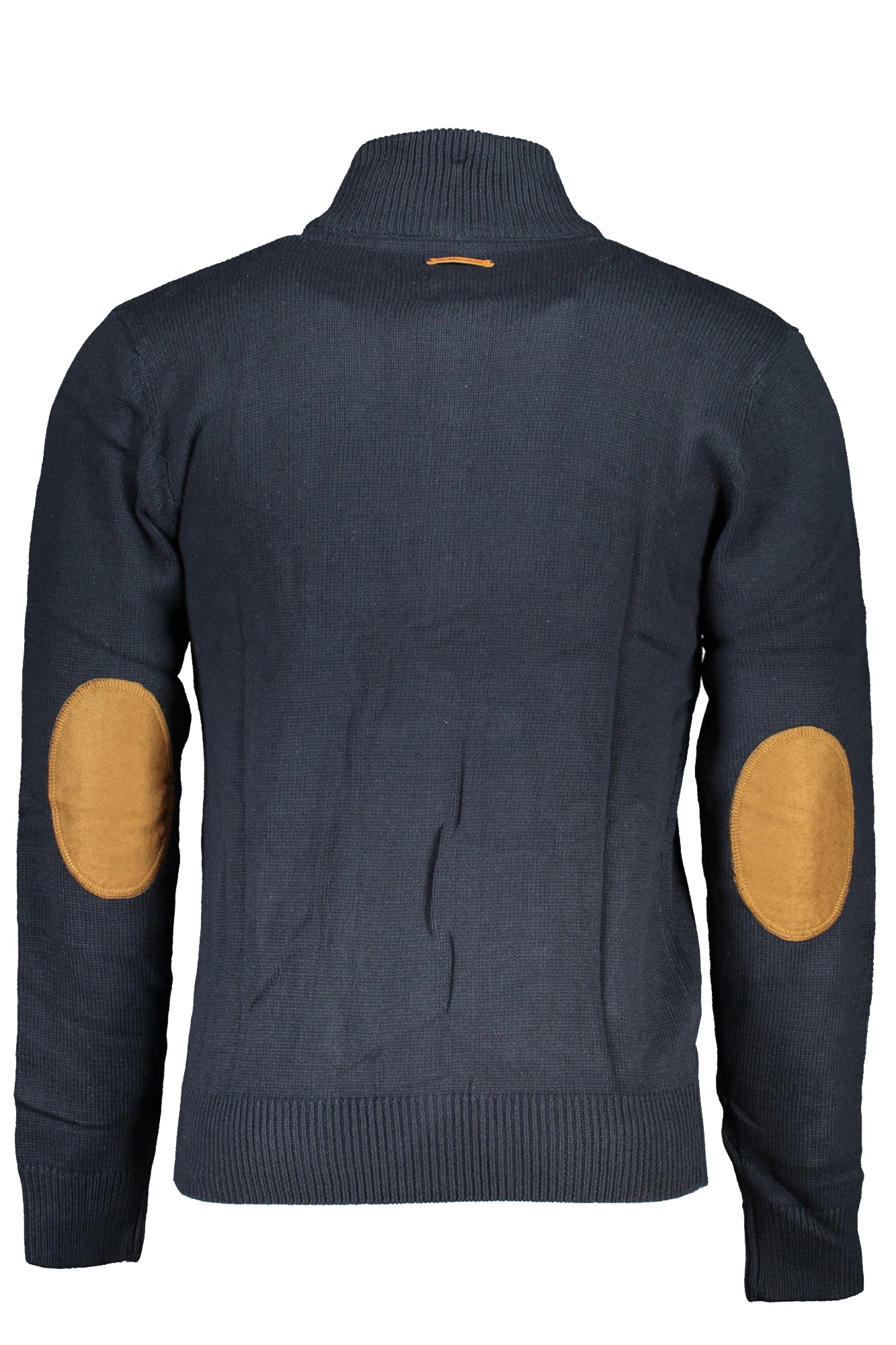 GIAN MARCO VENTURI Herren-Pullover Blau – Cardigan mit Reißverschluss & Stickerei | soulluna.de Blau