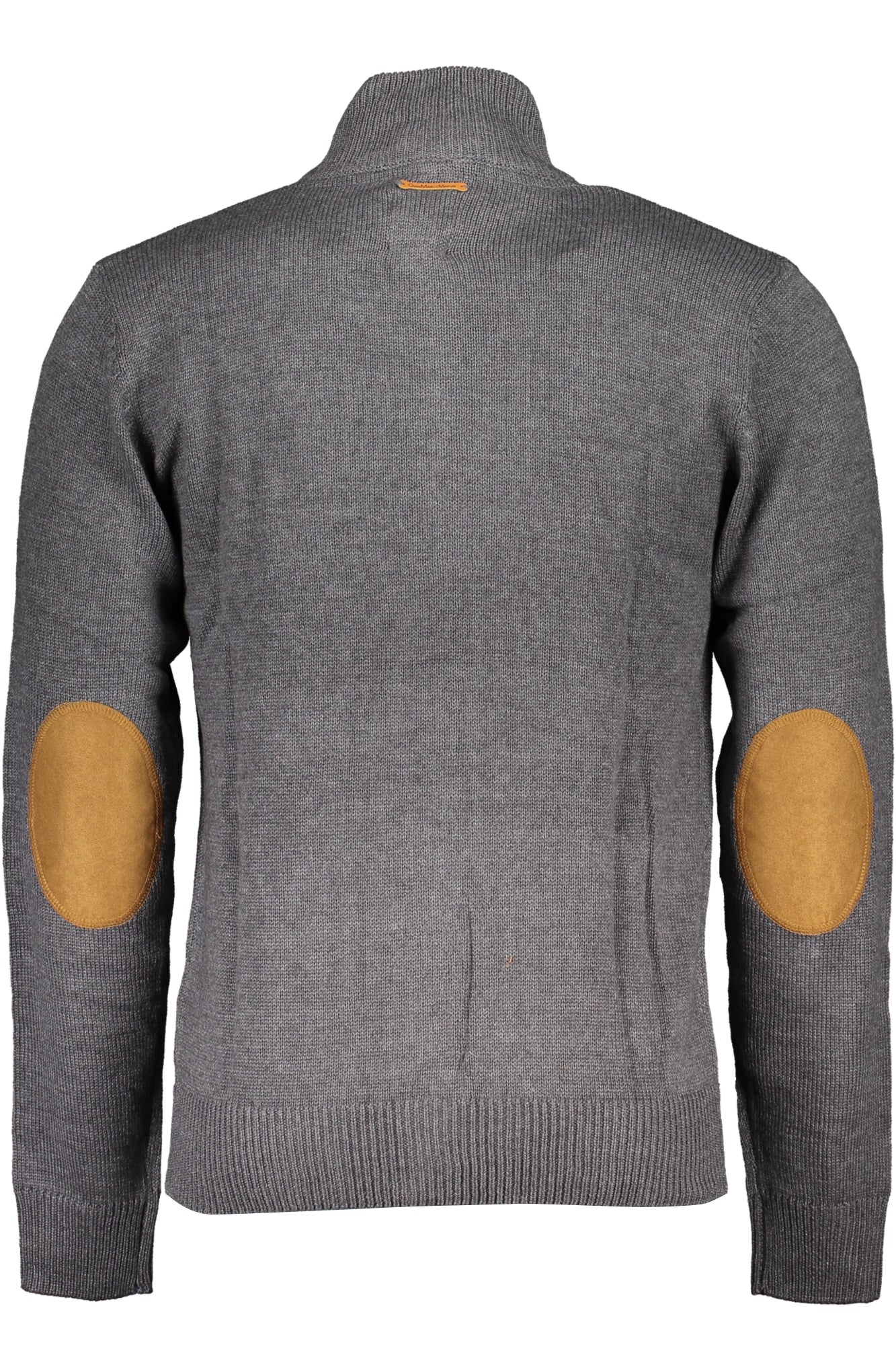 GIAN MARCO VENTURI Herren-Pullover Blau – Cardigan mit Reißverschluss & Stickerei | soulluna.de Grau