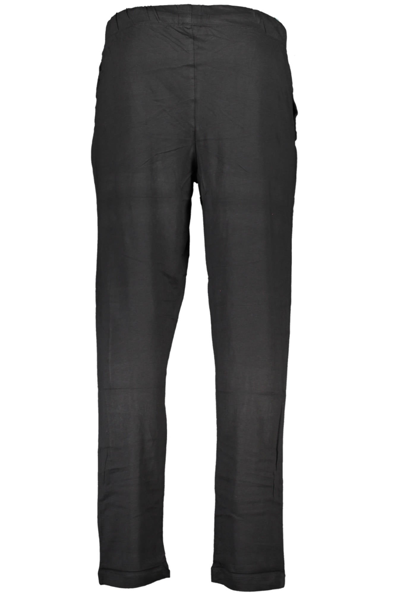 GIAN MARCO VENTURI Men's Jogging Pants – Black Cotton Sports Pants Secondary image