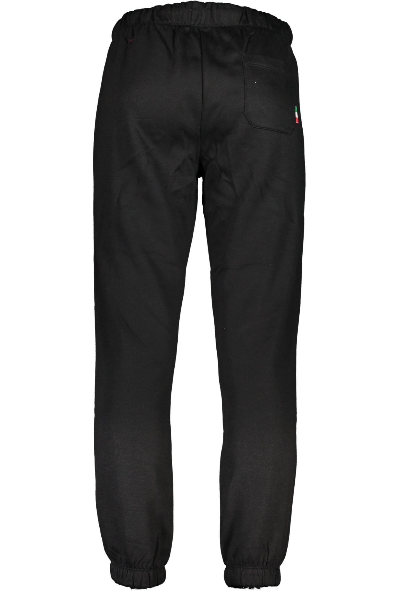 Gian Marco Venturi Jogginghose Herren – Elastische Fleece-Hose mit Knöchel-Bund Schwarz
