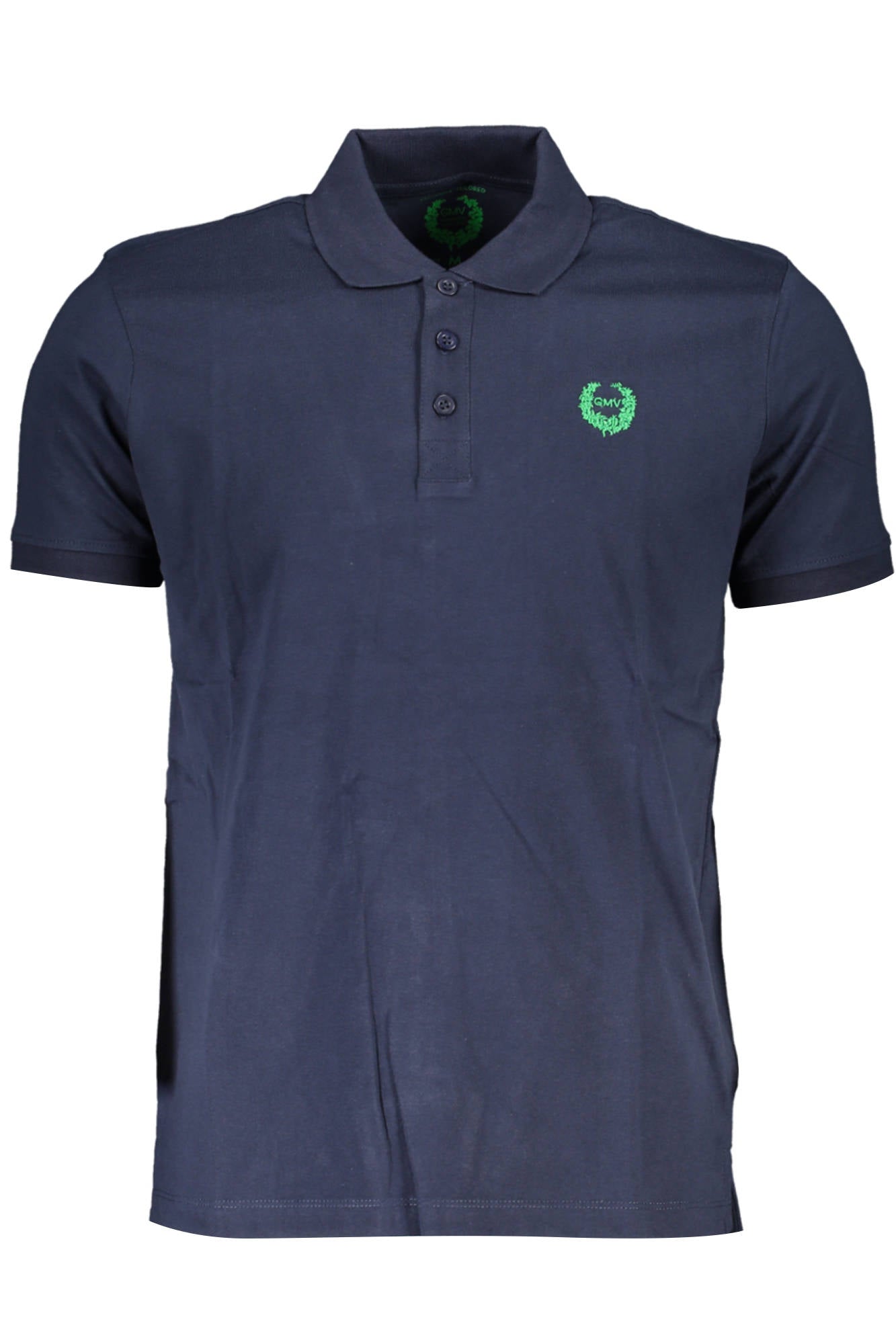GIAN MARCO VENTURI Poloshirt Herren – Kurzarm Polo Blau mit Stickerei Blau