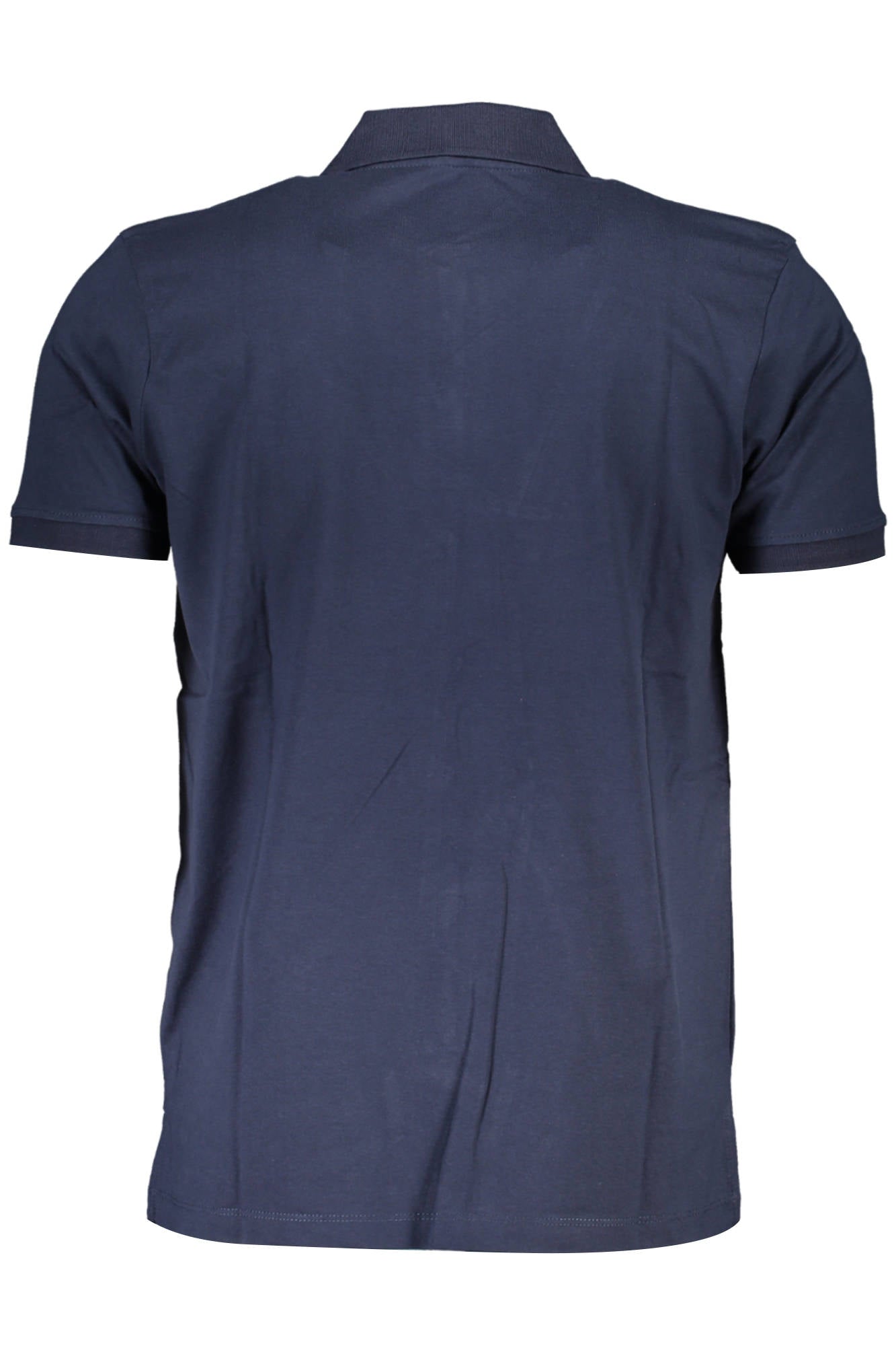 GIAN MARCO VENTURI Poloshirt Herren – Kurzarm Polo Blau mit Stickerei Blau