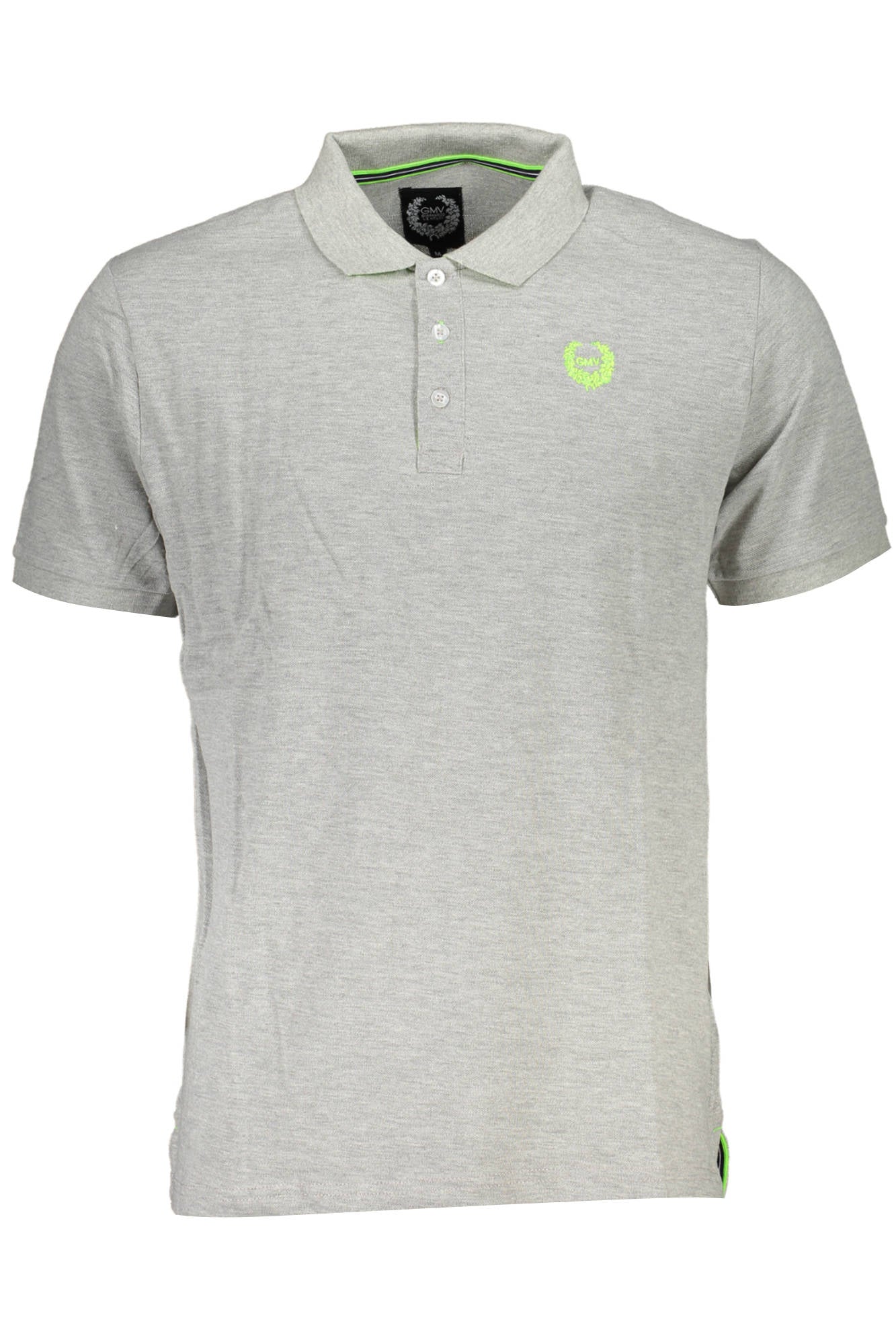 GIAN MARCO VENTURI Poloshirt Herren – Kurzarm Polo Blau mit Stickerei | soulluna.de Grau