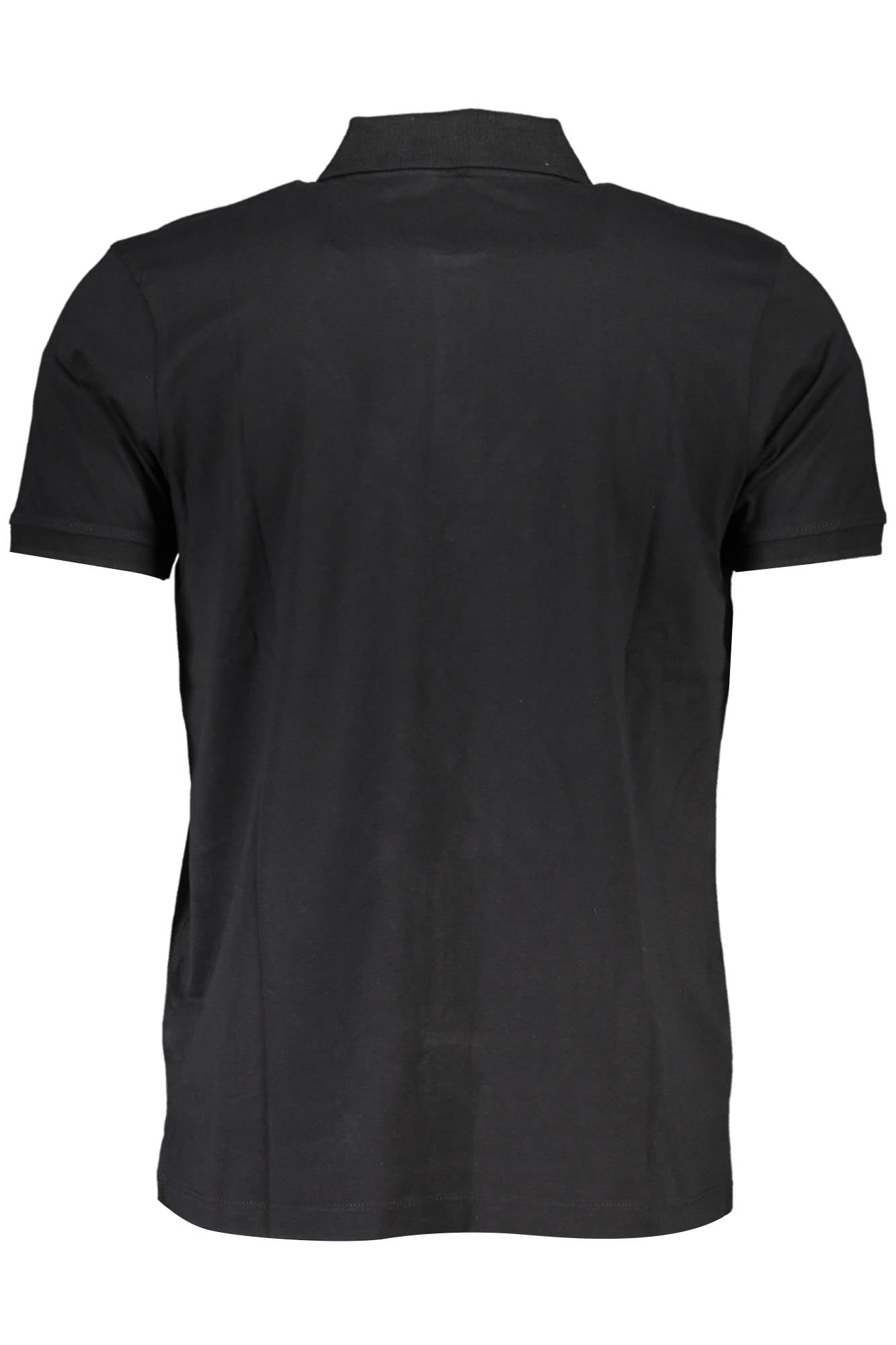 GIAN MARCO VENTURI Poloshirt Herren – Kurzarm Polo Schwarz mit Logo-Stickerei Schwarz