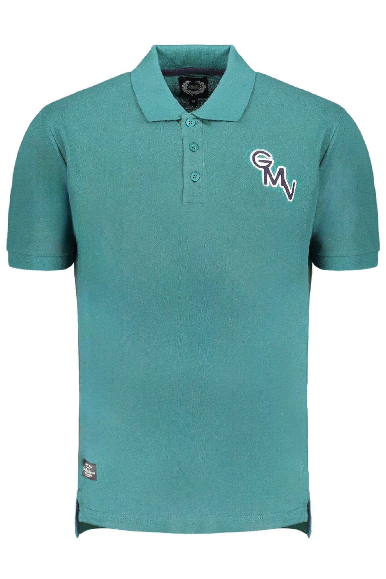 GIAN MARCO VENTURI Poloshirt Herren Kurzarm – Blaues Polohemd aus Baumwolle Zweitbild
