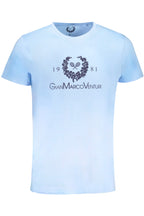 GIAN MARCO VENTURI HERREN-KURZÄRMELIGES T-SHIRT BLAU