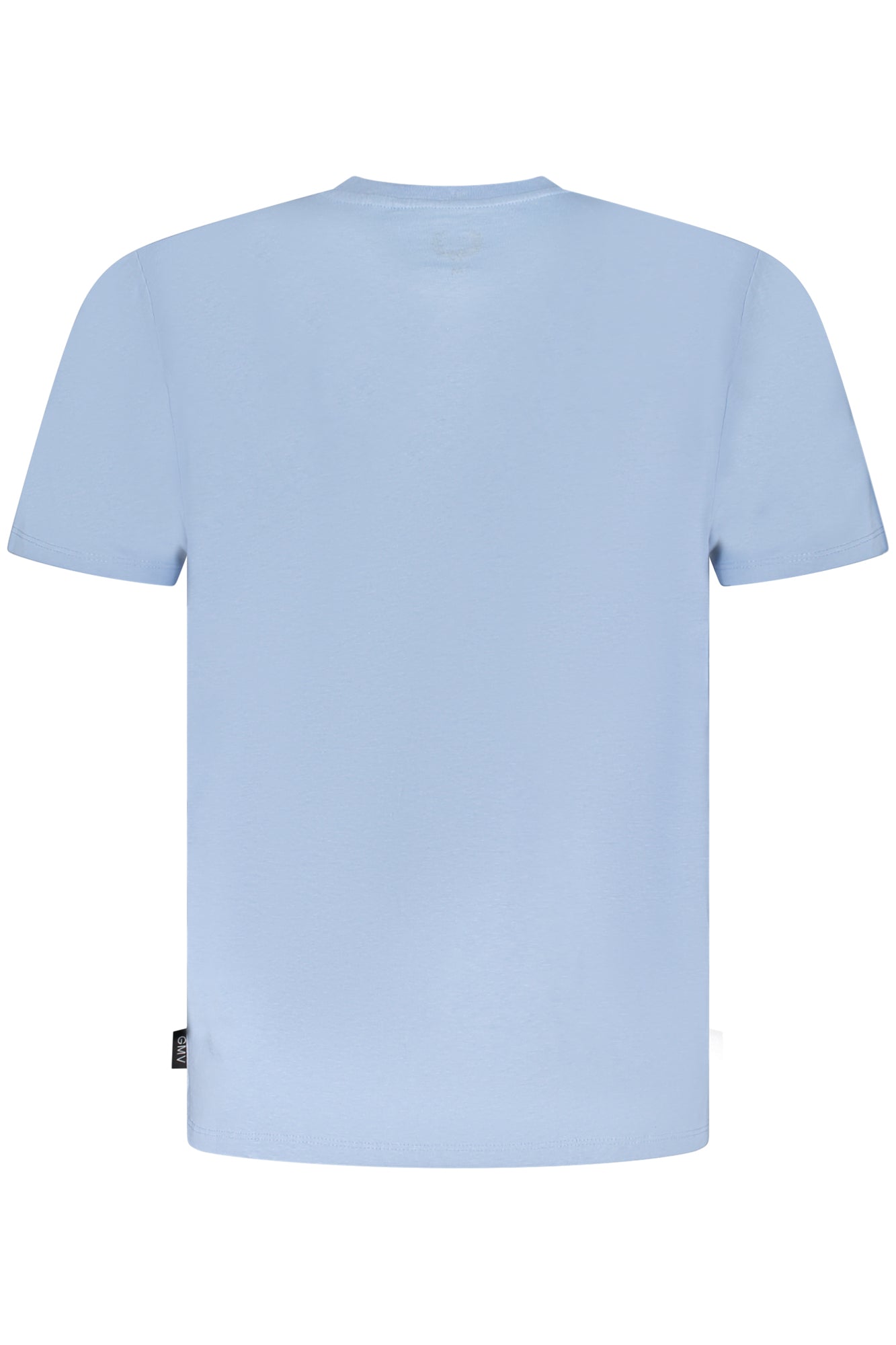 GIAN MARCO VENTURI Herren T-Shirt Weiss – Kurzärmlig aus 100% Baumwolle Hellblau