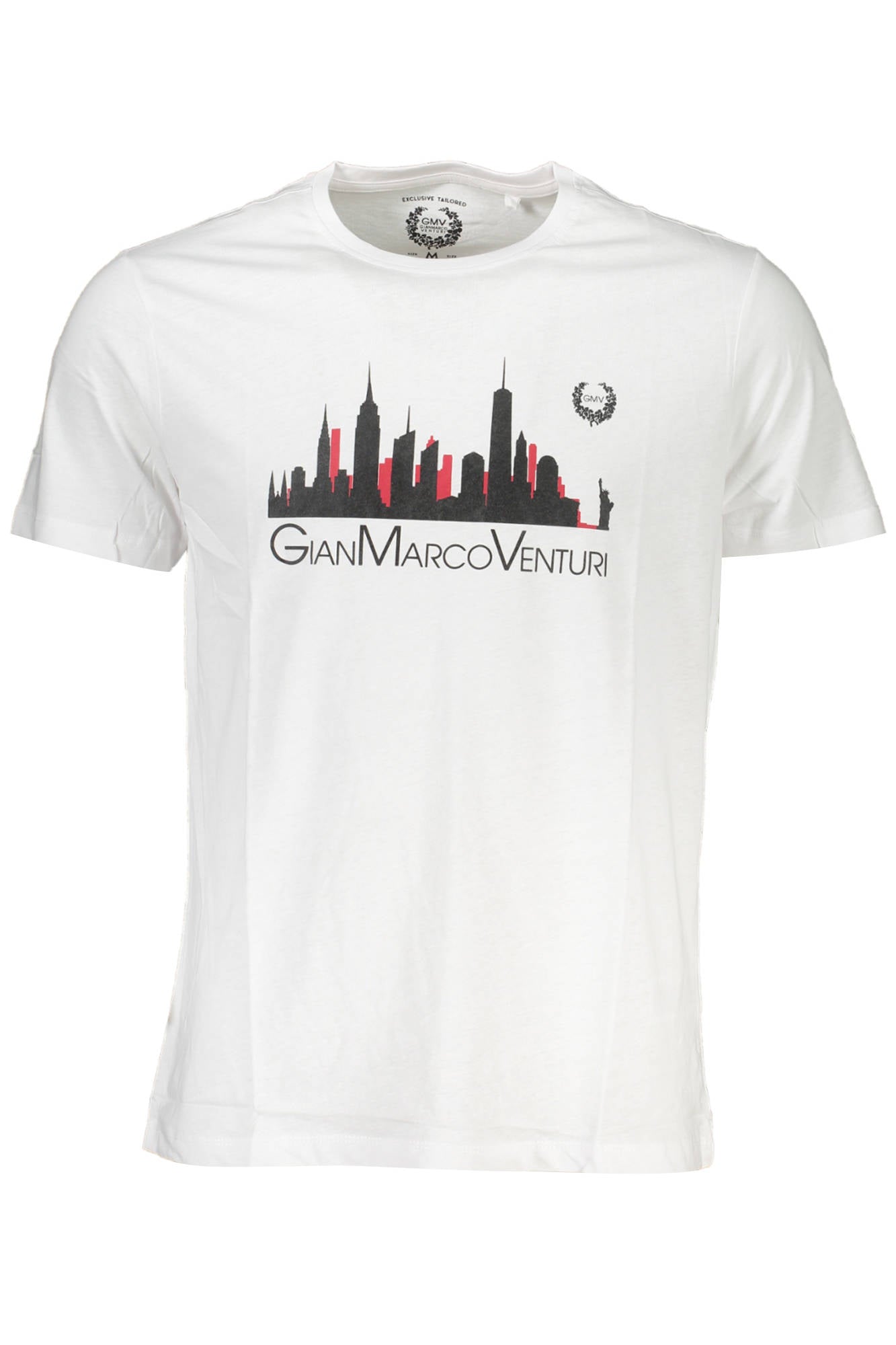 GIAN MARCO VENTURI T-Shirt Herren Kurzarm Blau – 100% Baumwolle für Sommer Zweitbild