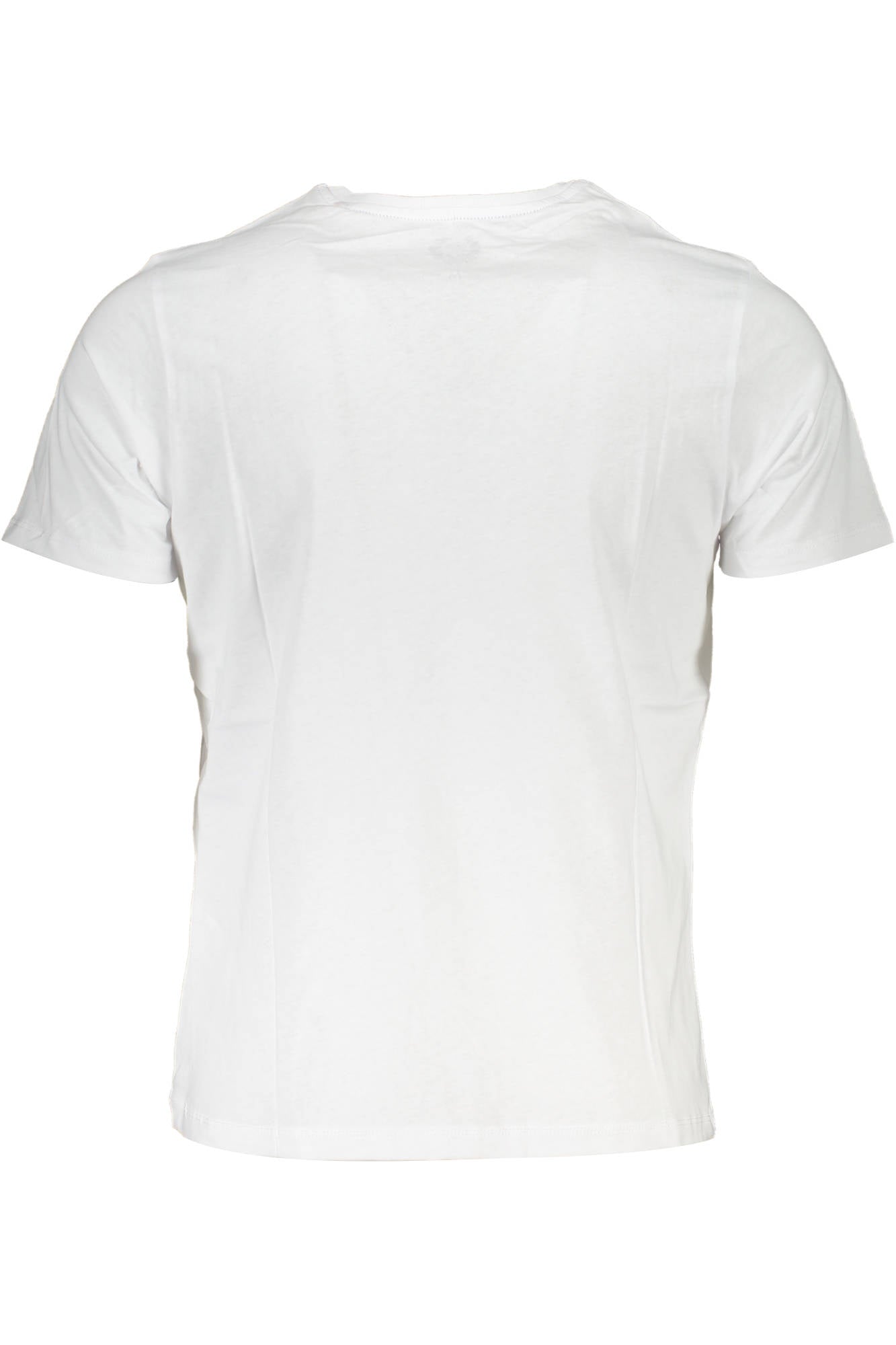 GIAN MARCO VENTURI Herren-Kurzarm-T-Shirt Weiss – 100% Baumwolle mit Stickerei Weiß
