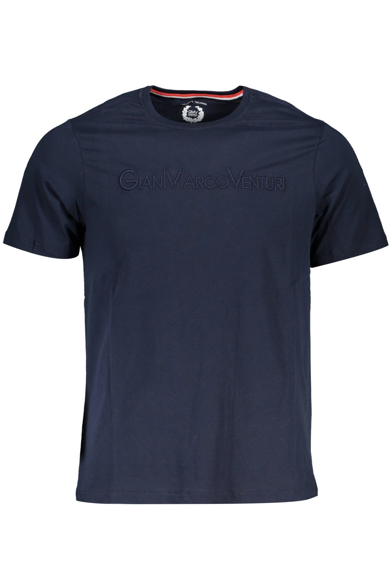 Gian Marco Venturi T-Shirt Herren – Kurzarm Blau mit Logo-Stickerei | soulluna.de Blau