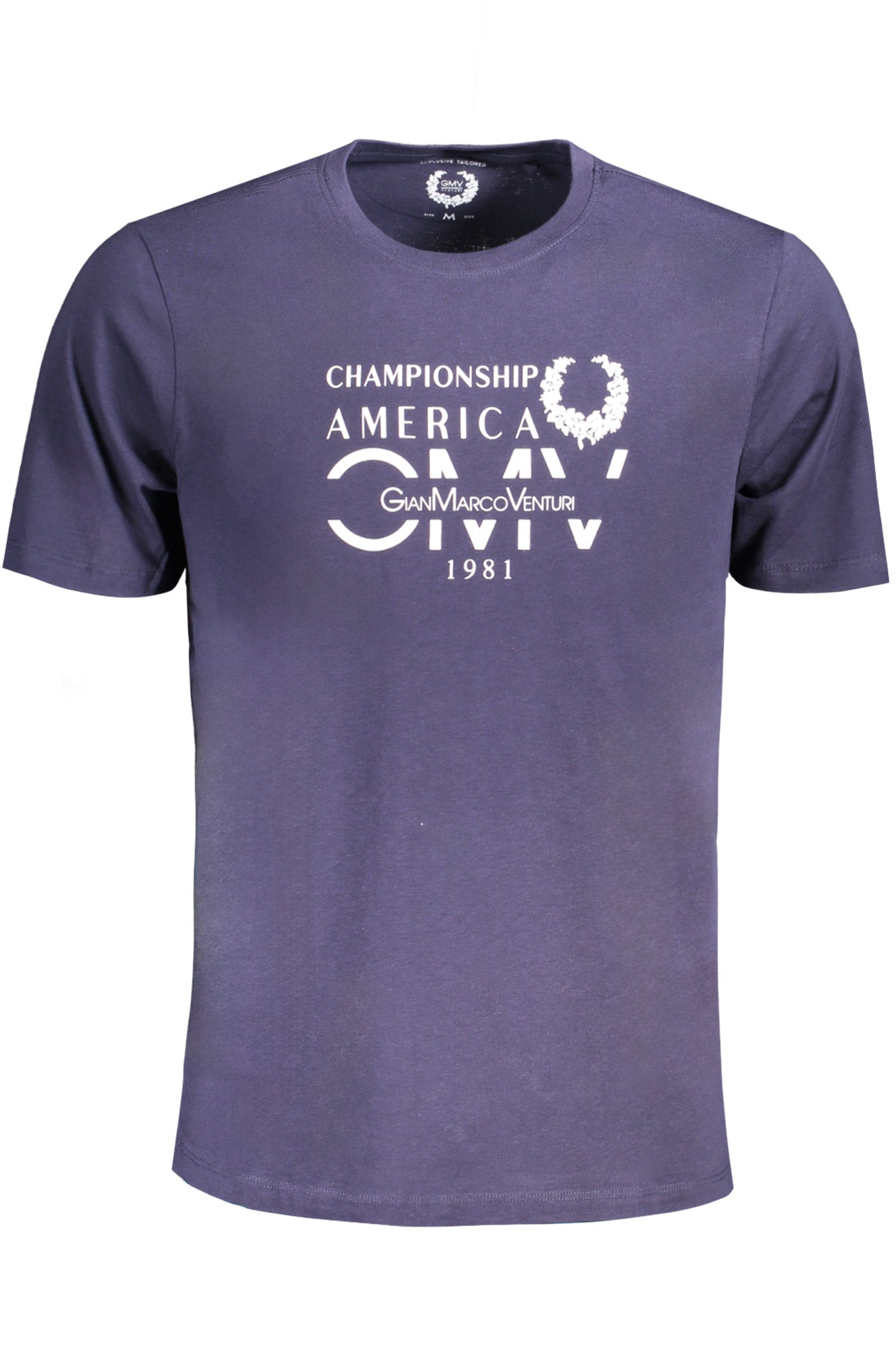 GIAN MARCO VENTURI T-Shirt Herren – Gelbes Kurzarm-Shirt aus Baumwolle Zweitbild