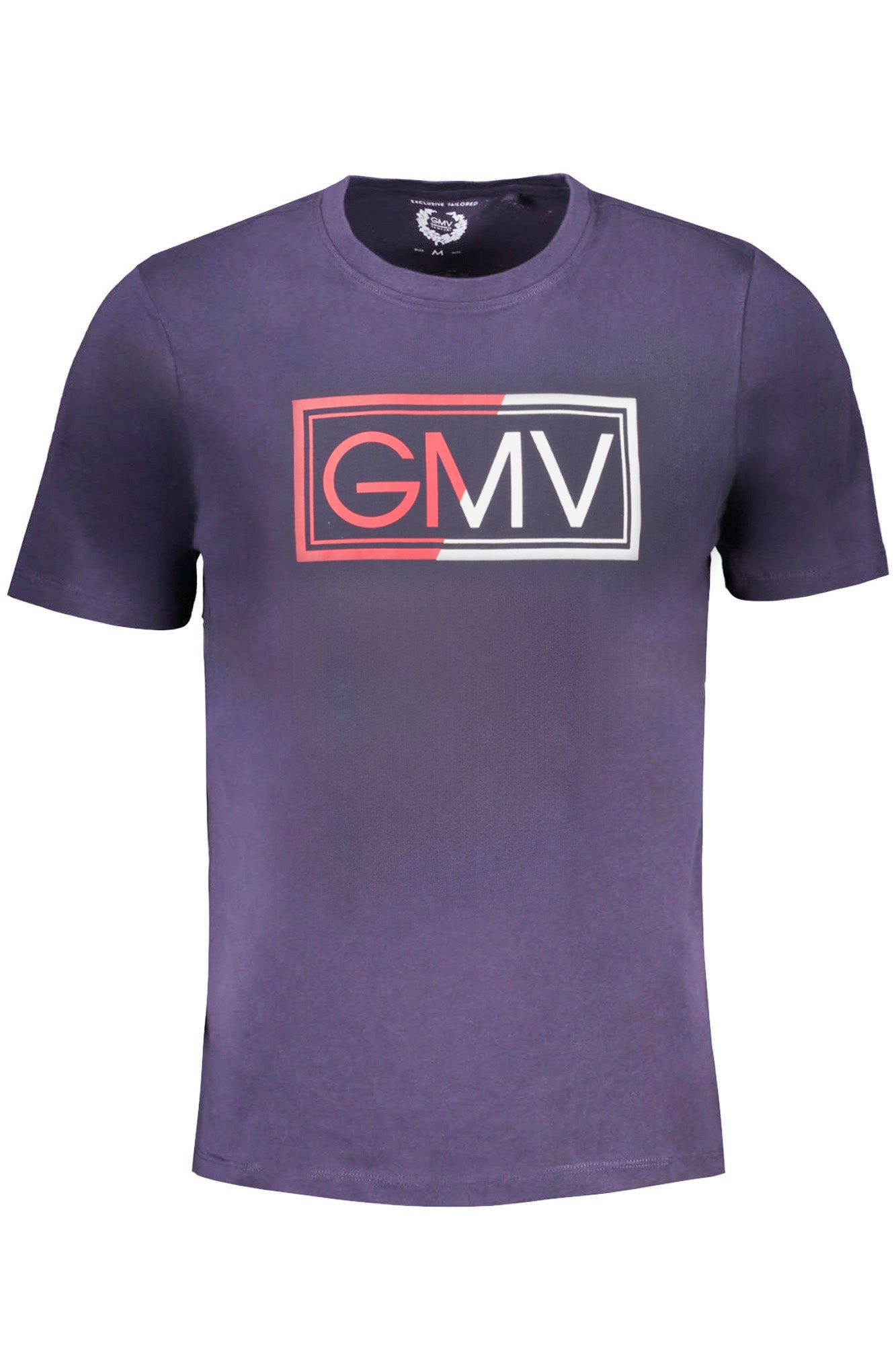 GIAN MARCO VENTURI Herren T-Shirt Kurzarm Rot – 100% Baumwolle für Sommer Blau