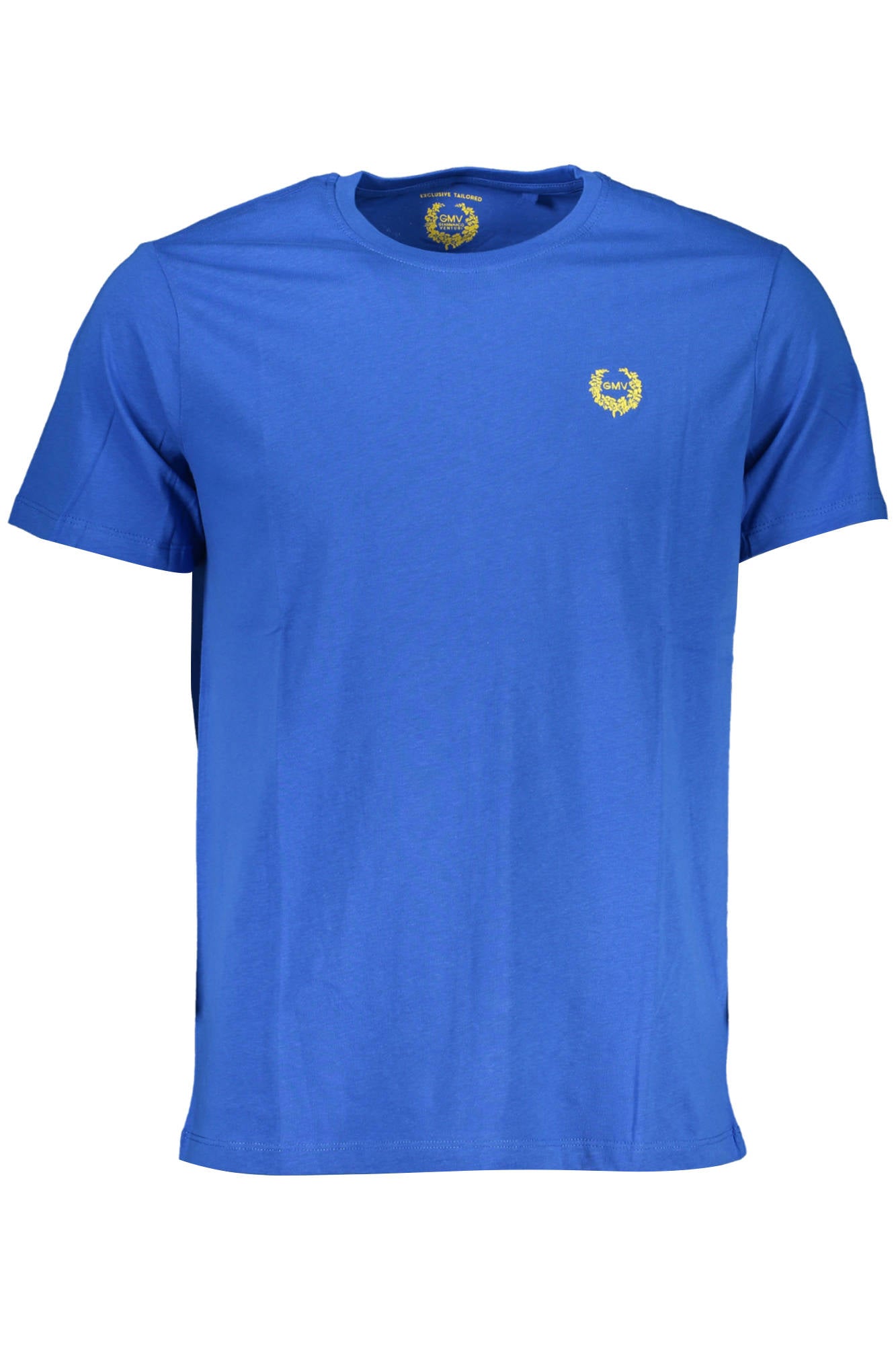 GIAN MARCO VENTURI Kurzarm-T-Shirt Herren – Blau aus 100% Baumwolle Blau