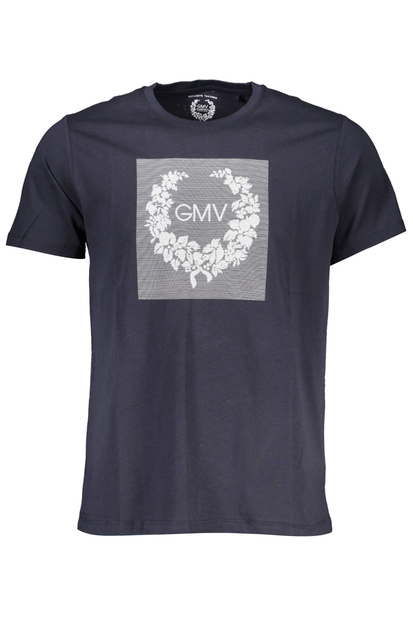 GIAN MARCO VENTURI T-Shirt Herren Kurzarm Blau – 100% Baumwolle für Sommer Blau Main image