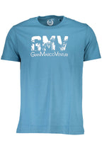GIAN MARCO VENTURI HERREN KURZARM T-SHIRT BLAU