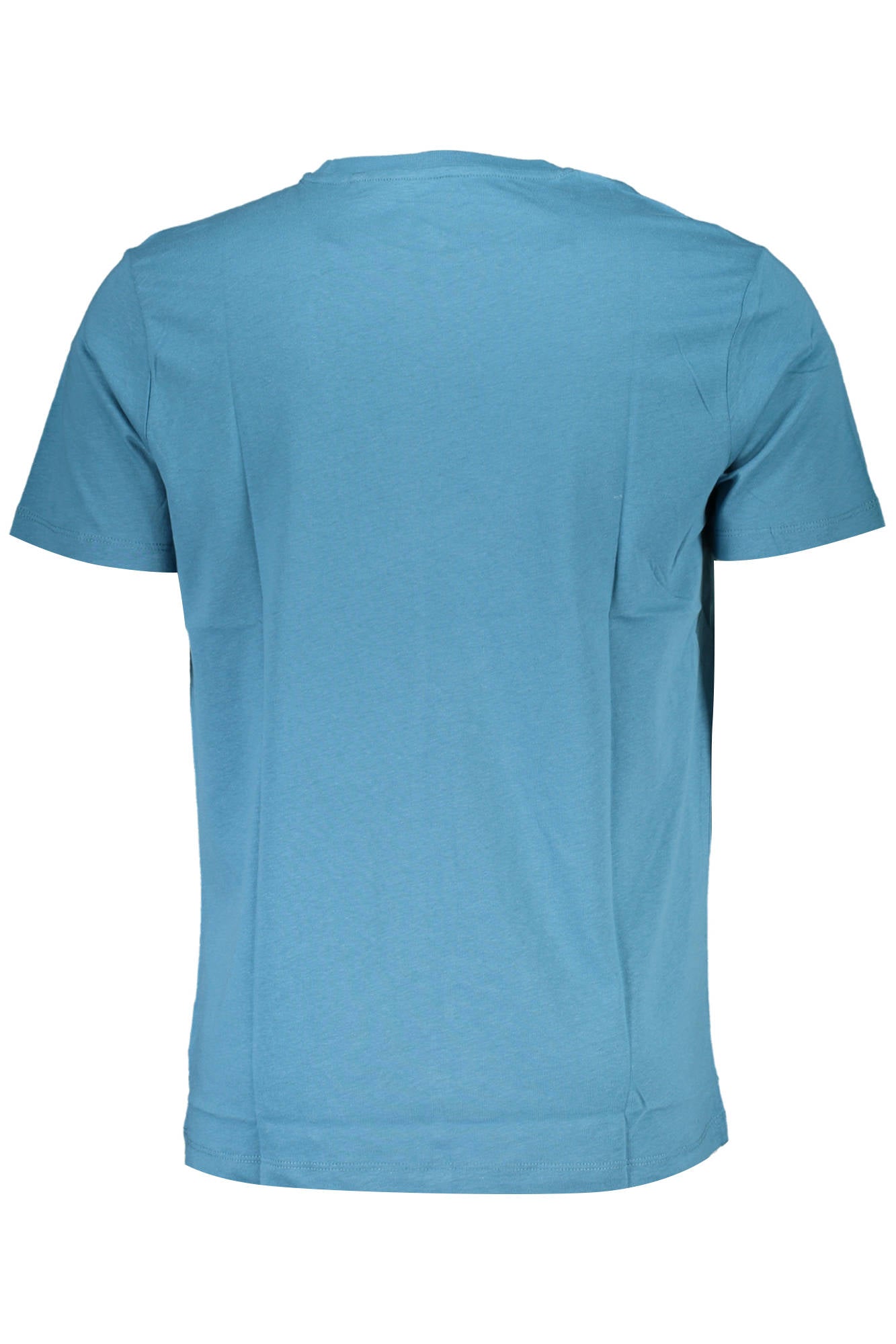 GIAN MARCO VENTURI Herren T-Shirt Blau – Kurzarm Shirt aus Baumwolle für Sommer Blau