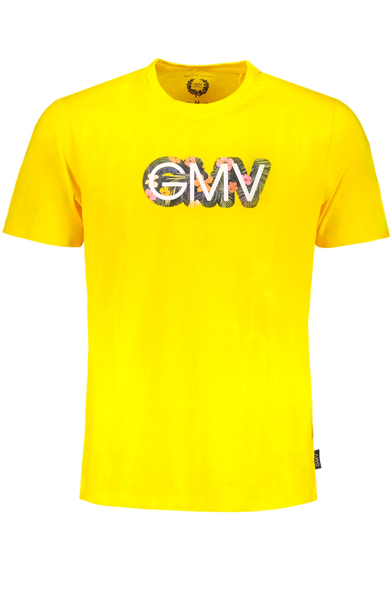 GIAN MARCO VENTURI T-Shirt Herren Kurzarm Blau – 100% Baumwolle für Sommer Gelb