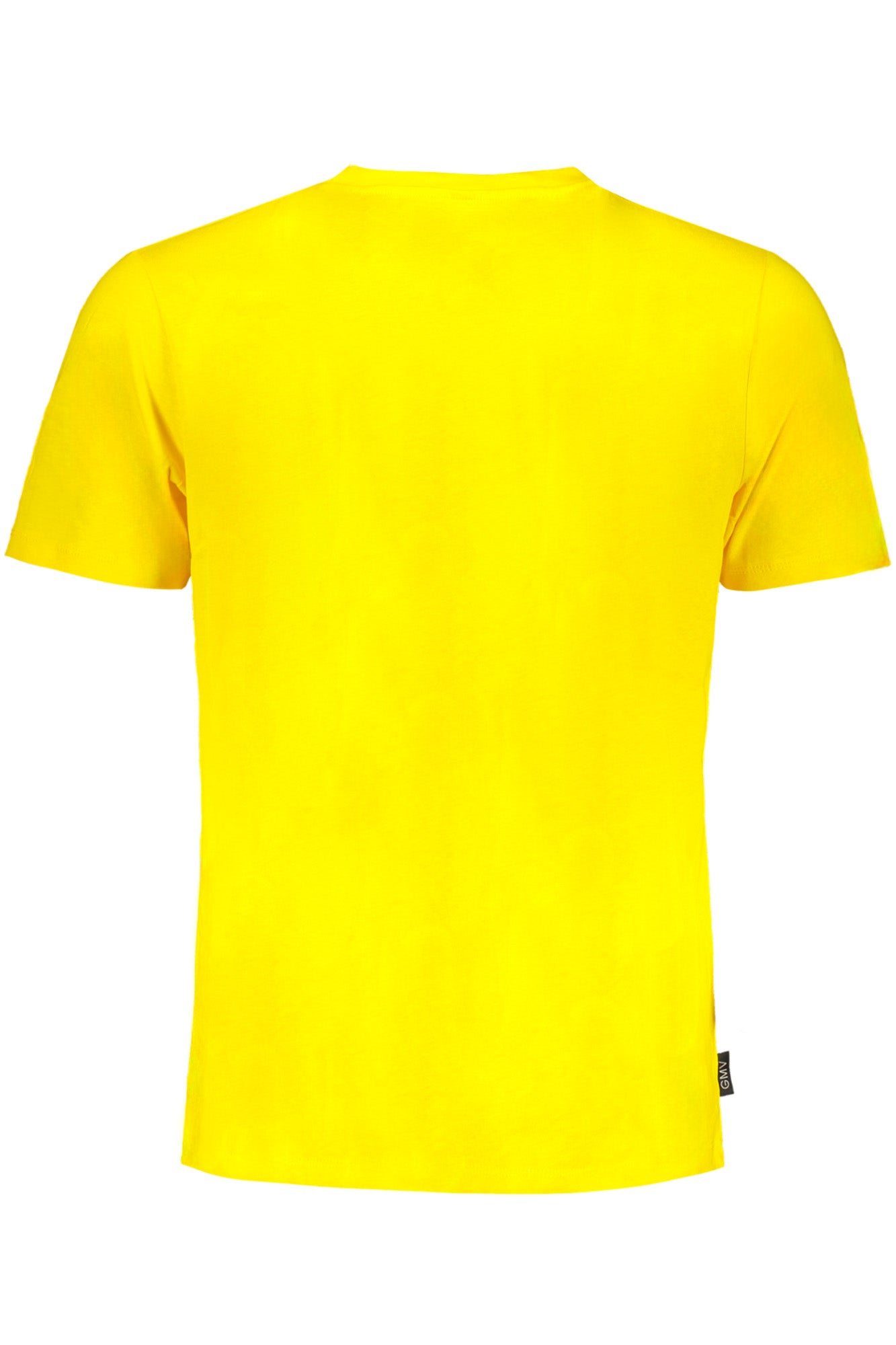 GIAN MARCO VENTURI T-Shirt Herren Kurzarm Schwarz – 100% Baumwolle Gelb