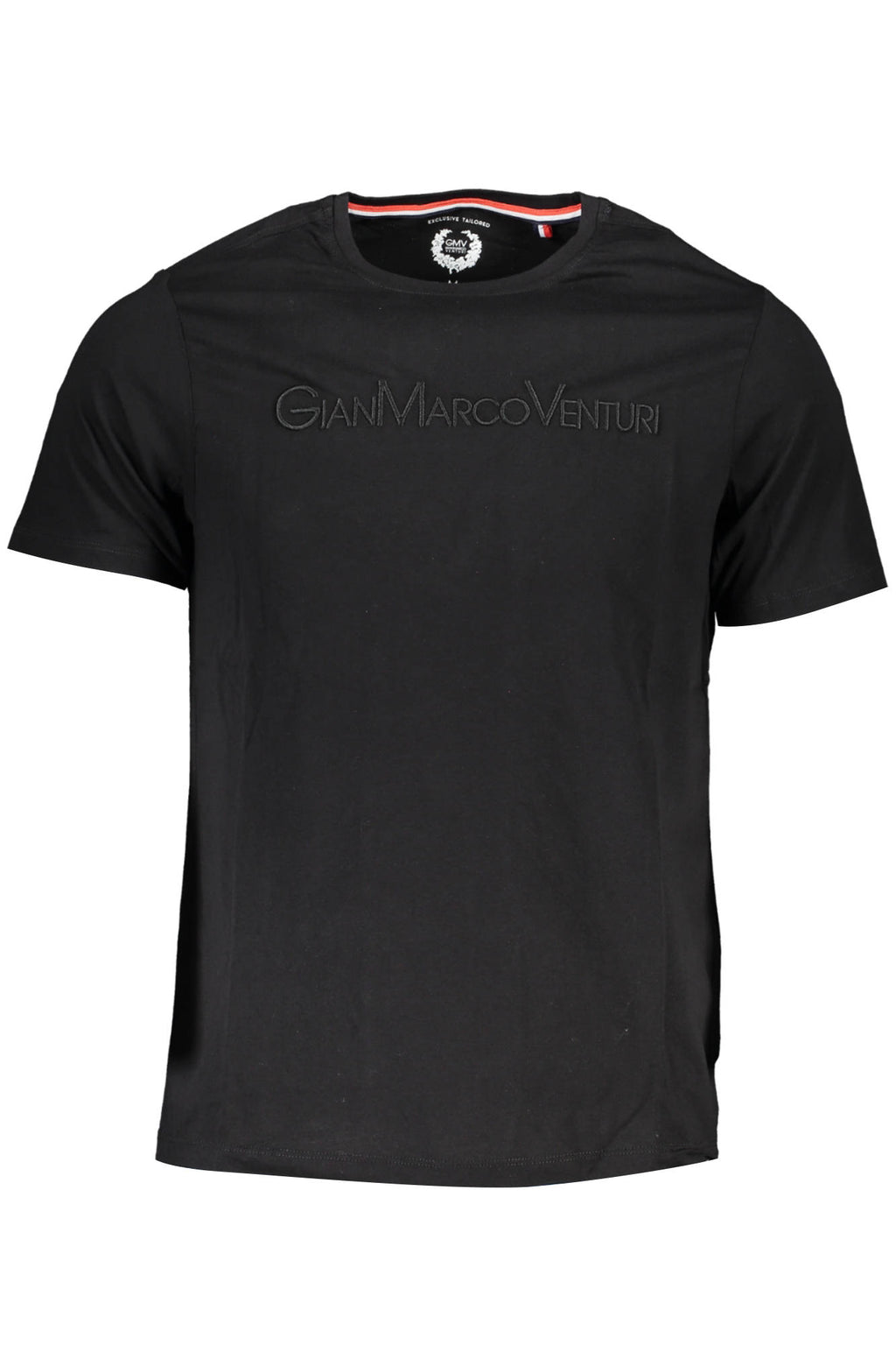 GIAN MARCO VENTURI SCHWARZES MANN-KURZARM-T-SHIRT