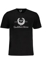 GIAN MARCO VENTURI HERREN-KURZÄRMELIGES T-SHIRT SCHWARZ