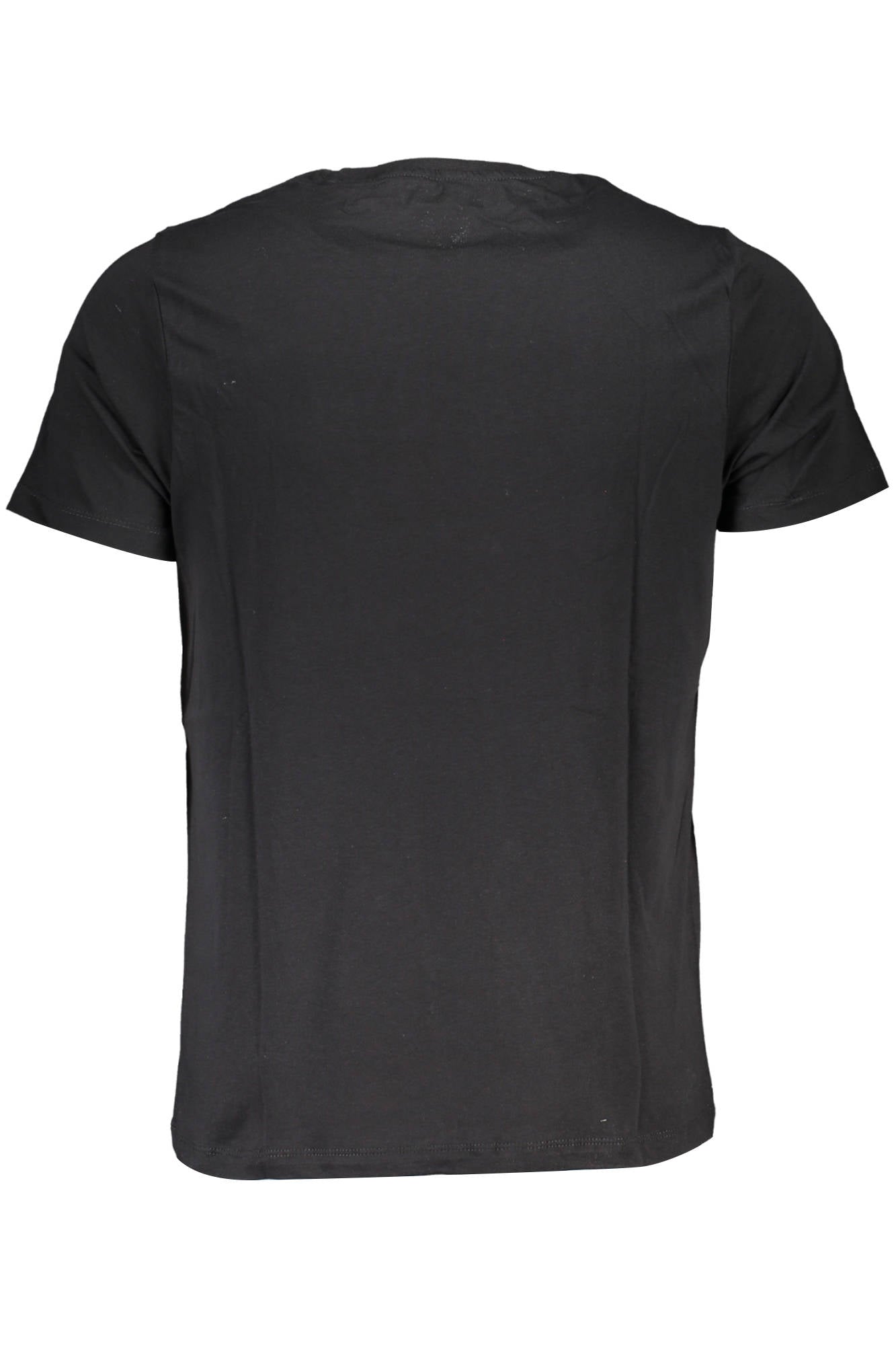GIAN MARCO VENTURI Herren T-Shirt Schwarz – Kurzarm mit Logo-Stickerei Schwarz