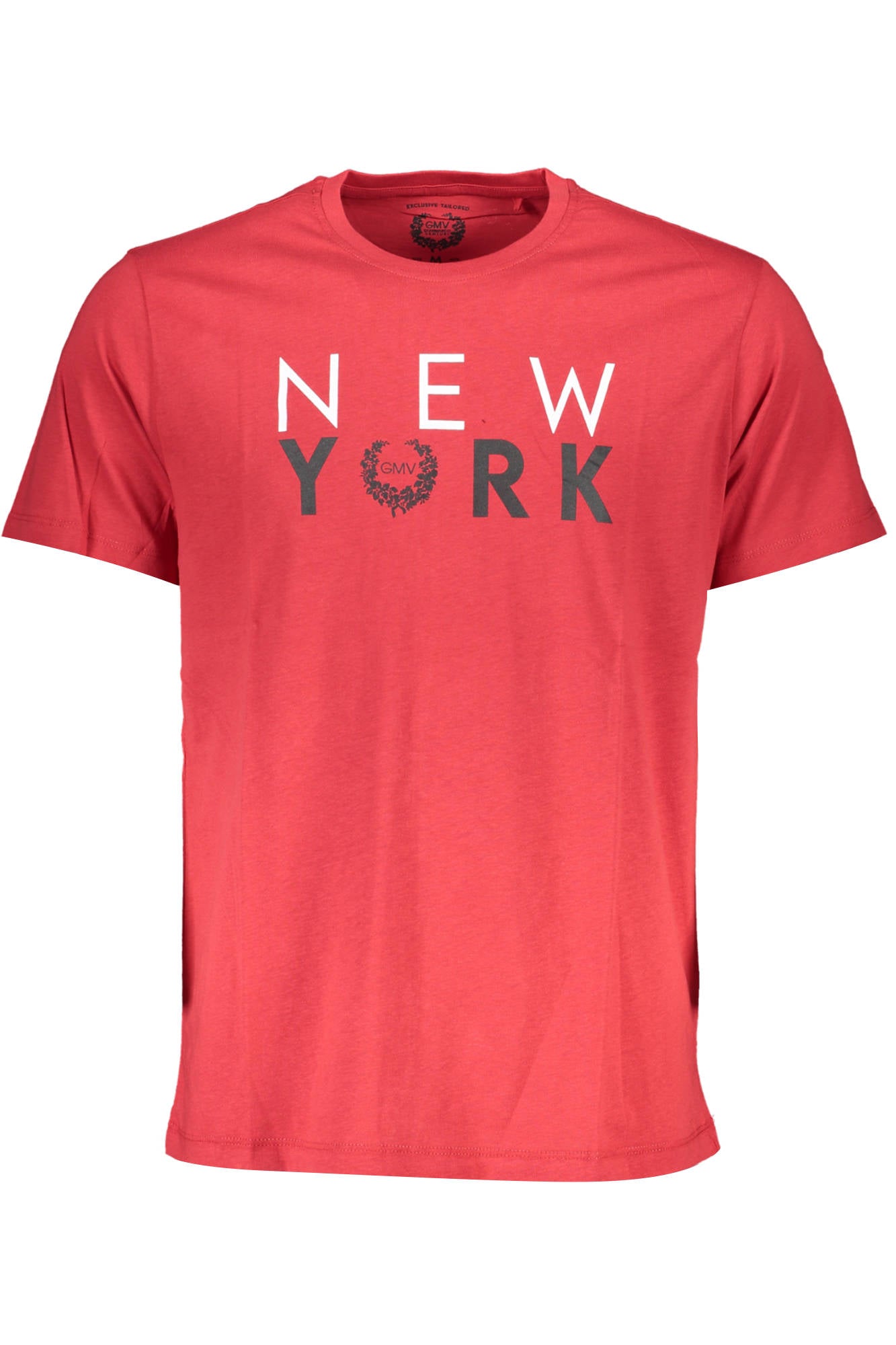 GIAN MARCO VENTURI Herren T-Shirt Rot – Kurzarm Shirt aus 100% Baumwolle Rot