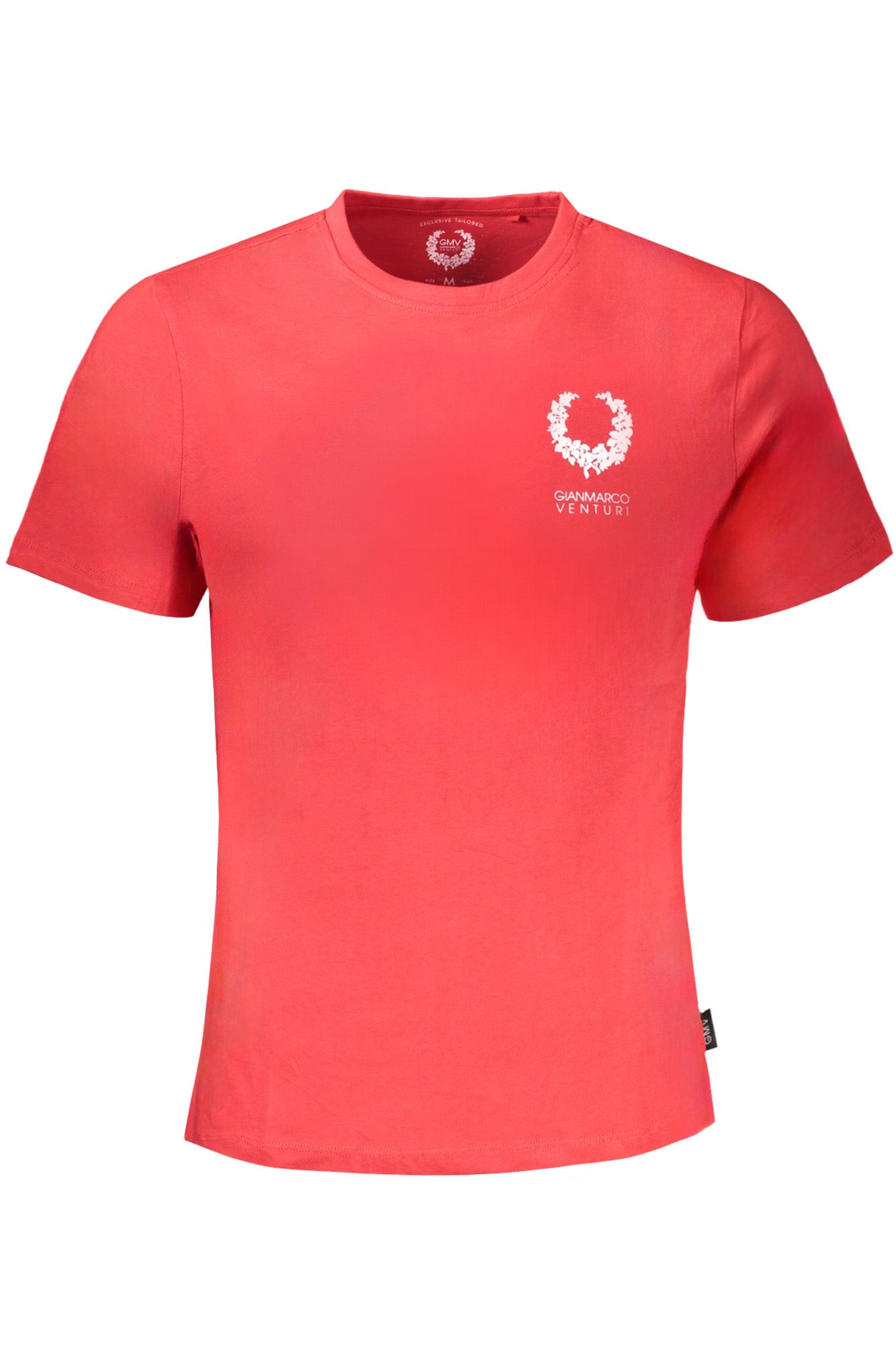 GIAN MARCO VENTURI Herren T-Shirt Kurzarm Rot – 100% Baumwolle für Sommer Rot Main image