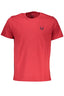 GIAN MARCO VENTURI Kurzarm-T-Shirt Herren – Blau aus 100% Baumwolle Rot
