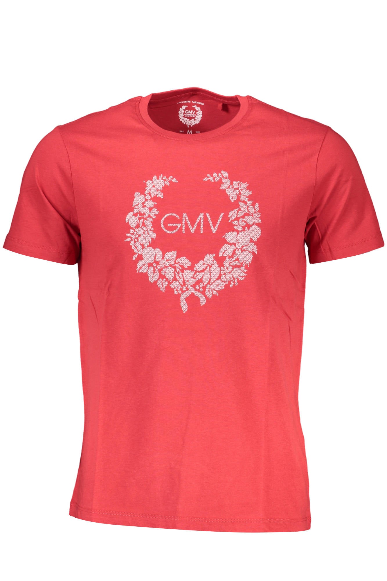 GIAN MARCO VENTURI Herren-Kurzarm-T-Shirt Rot – 100% Baumwolle für Frühjahr/Sommer Rot Hauptbild
