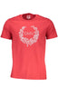 GIAN MARCO VENTURI Herren-Kurzarm-T-Shirt Rot – 100% Baumwolle für Frühjahr/Sommer Rot