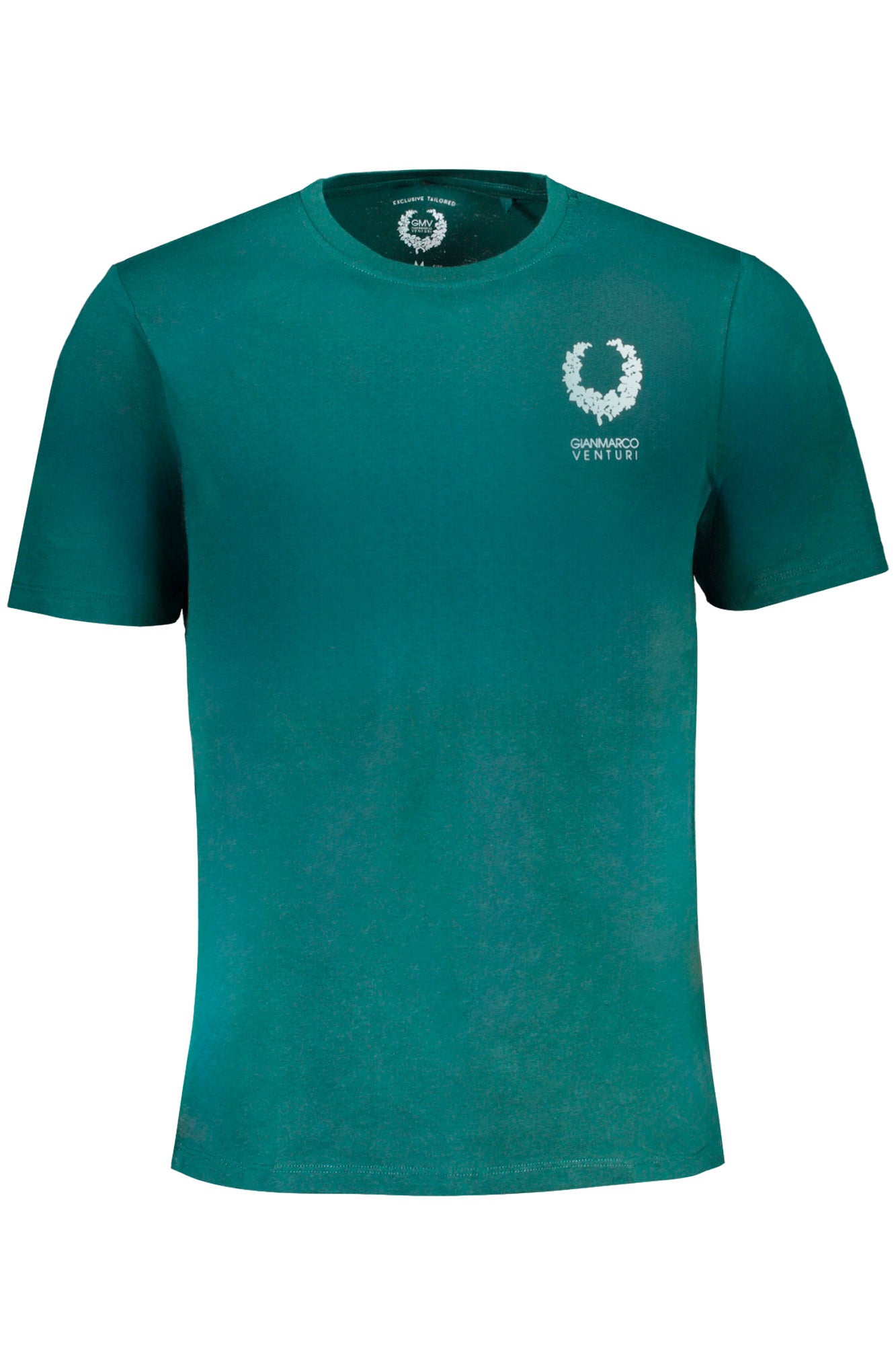 GIAN MARCO VENTURI Herren T-Shirt Kurzarm Rot – 100% Baumwolle für Sommer Grün
