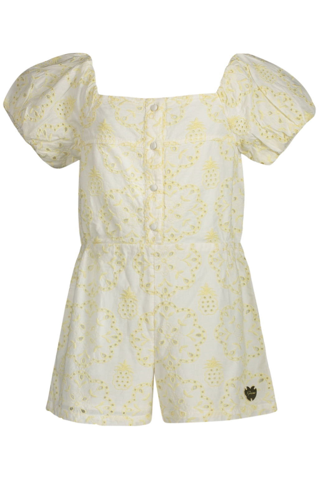 GUESS JEANS KURZES KLEID MÄDCHEN GELB