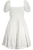 GUESS JEANS KURZES KLEID FRAUEN WEISS