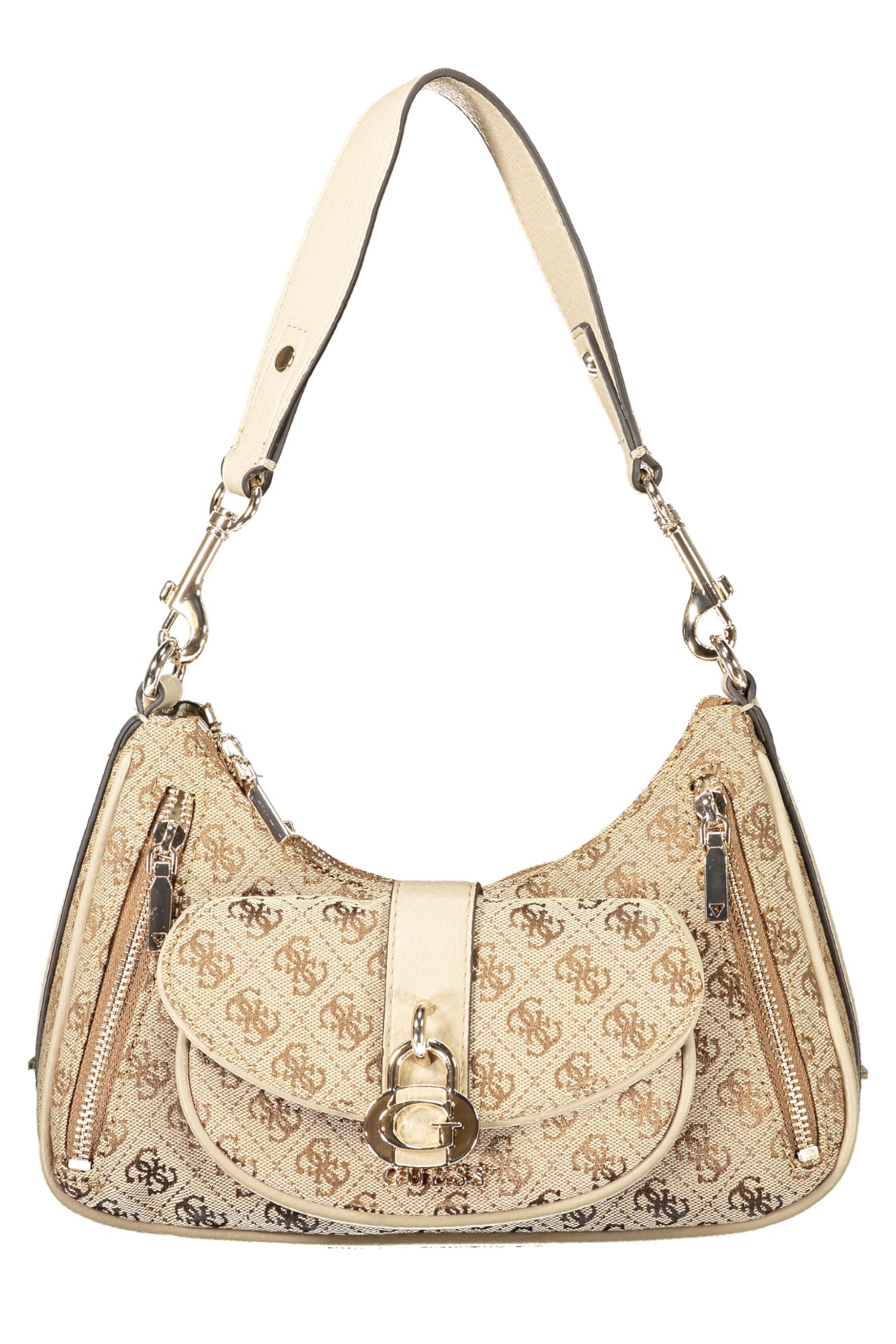 GUESS JEANS Damen Taschen – Jessa Tasche, mit Reißverschluss Beige Hauptbild