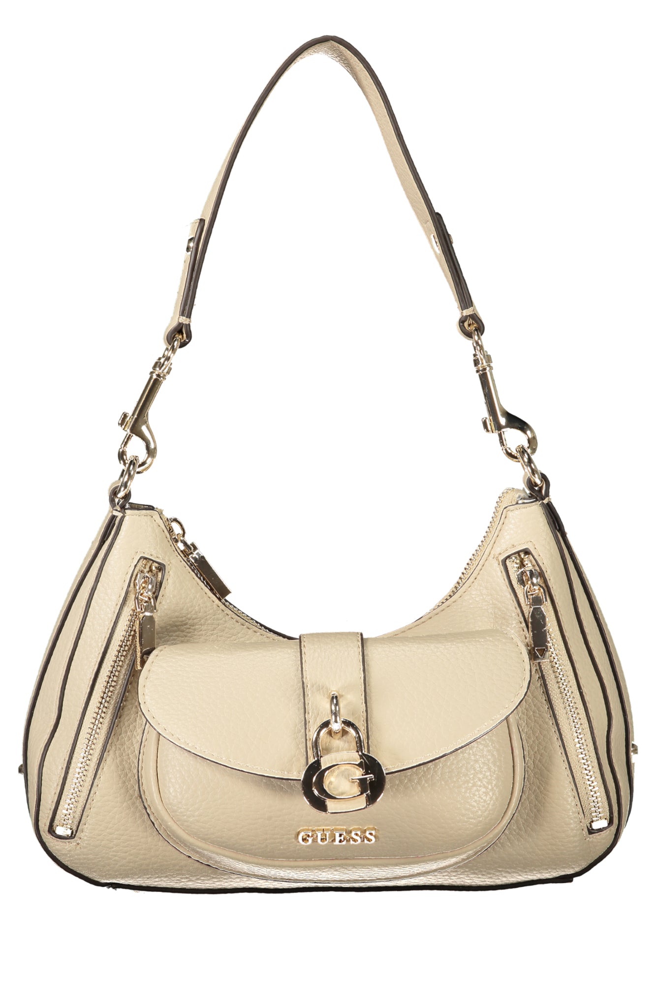 GUESS JEANS Damen Taschen – Jessa-tasche, mit Reißverschluss Beige
