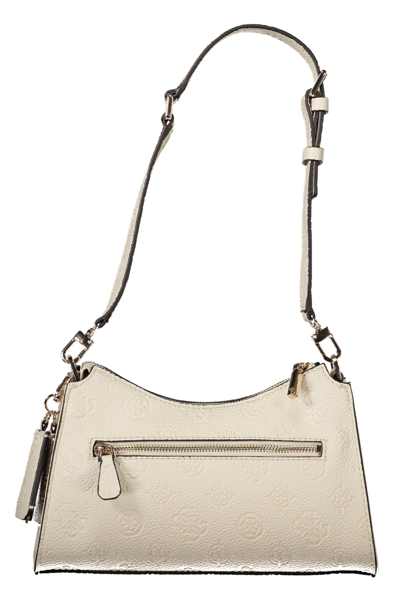 GUESS JEANS Damen Tasche Beige – Verstellbarer Schultergurt & praktische Fächer Beige