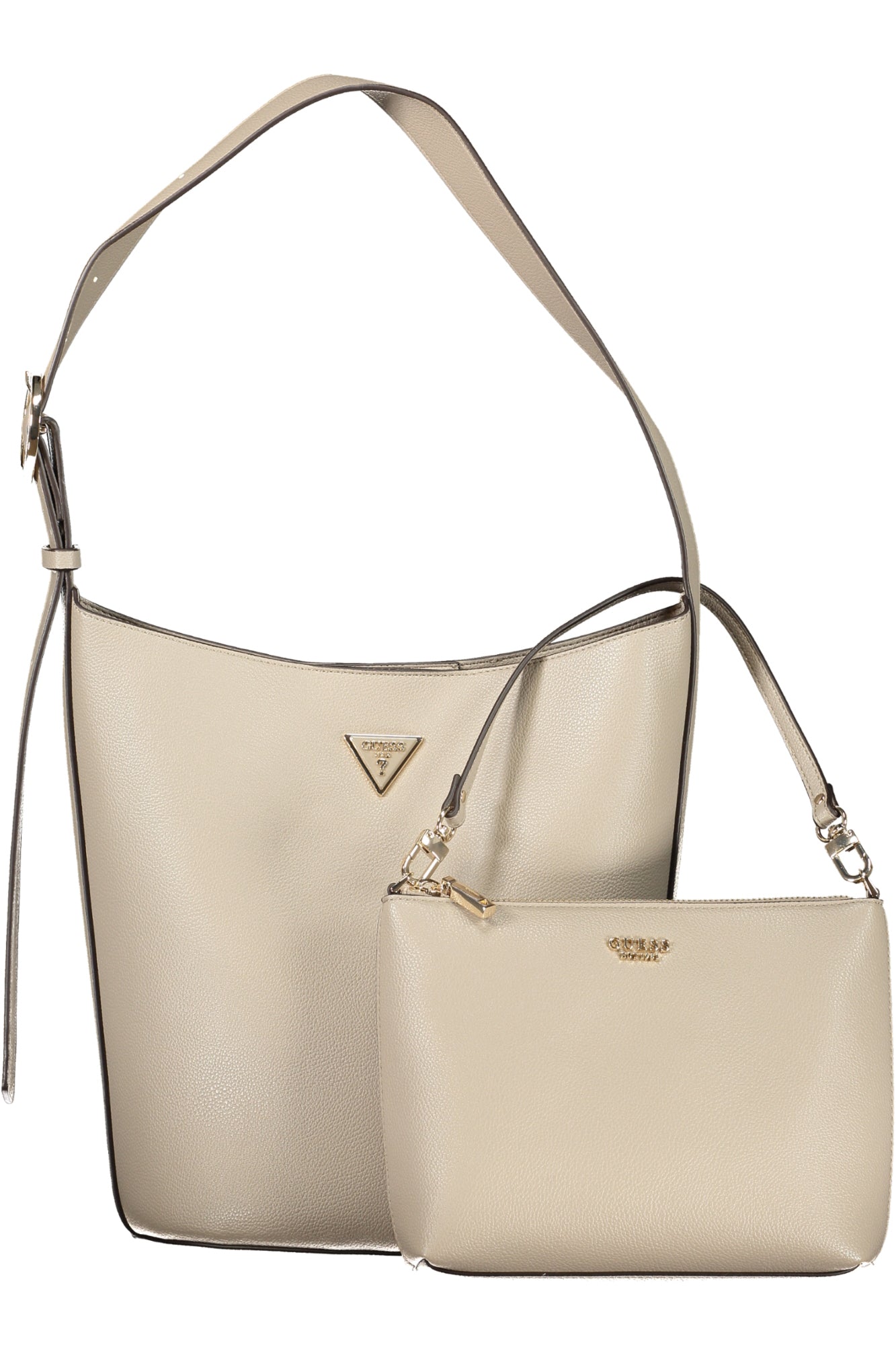 GUESS JEANS Damentasche Meridian II – Schwarze Tasche mit verstellbarem Schultergurt Grau