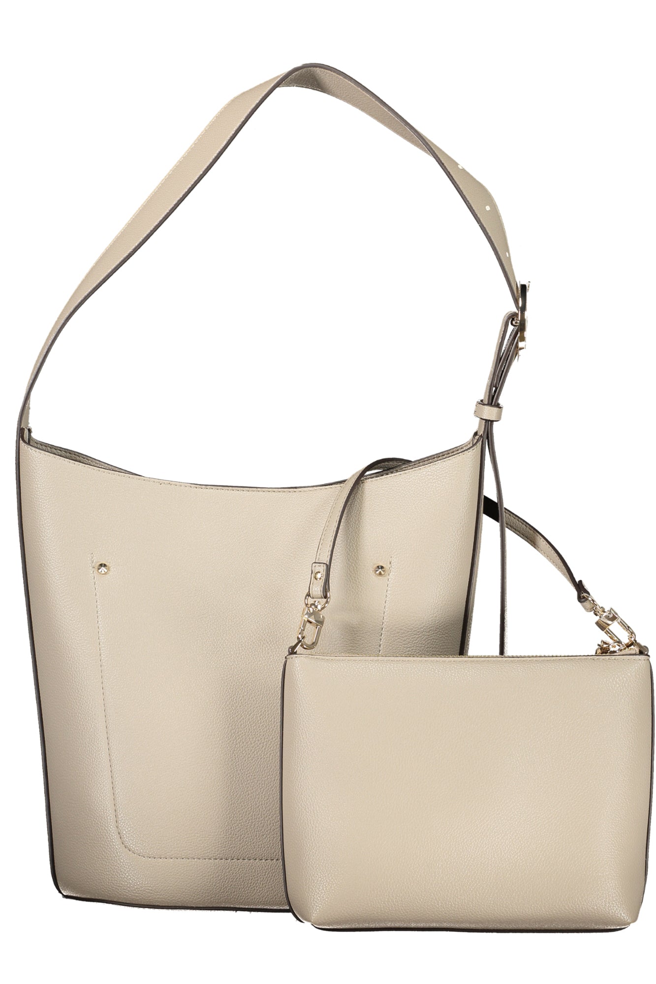 GUESS JEANS Damentasche Meridian II – Schwarze Tasche mit verstellbarem Schultergurt Grau
