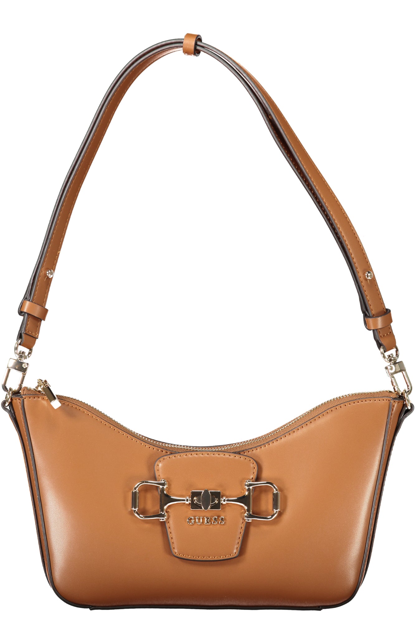GUESS JEANS Damen Taschen – Janie Tasche, mit Reißverschluss Braun Hauptbild