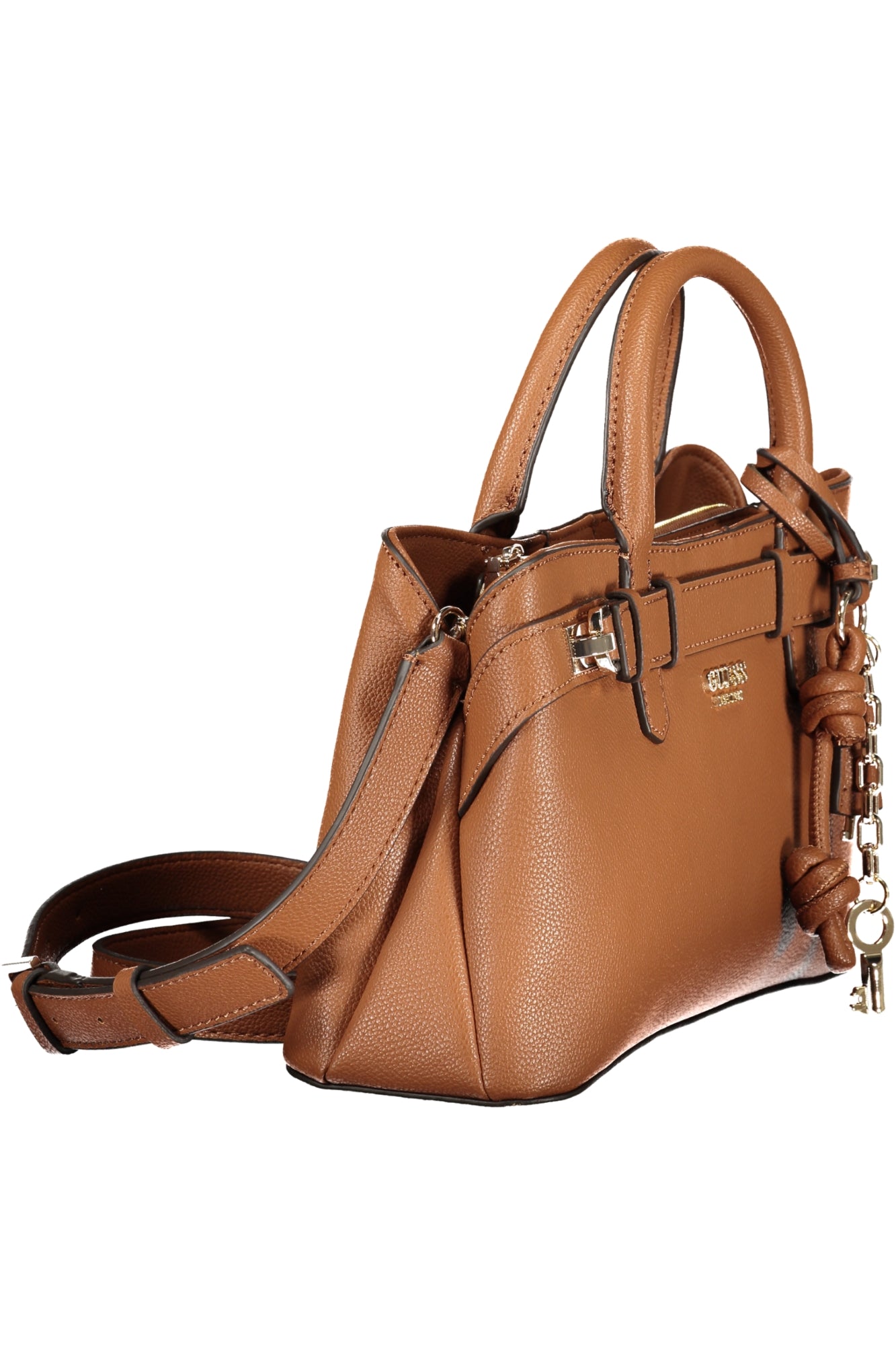GUESS JEANS Damen Tasche schwarz – Elegante Umhängetasche mit Schultergurt für Herbst/Winter Braun
