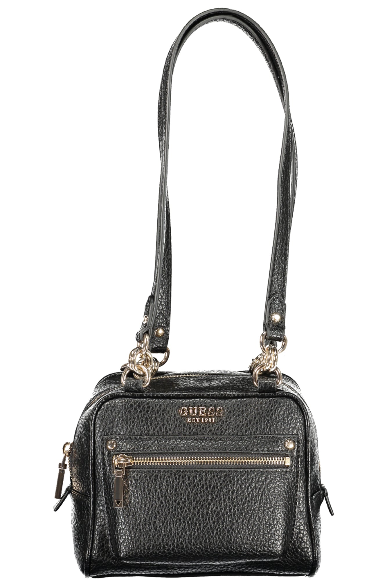 GUESS JEANS Damentasche schwarz – Marsha-Tasche mit Schultergurten | soulluna.de Schwarz Hauptbild
