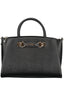 GUESS JEANS Damen Tasche schwarz – Elegante Handtasche mit Schultergurt für Herbst/Winter Schwarz