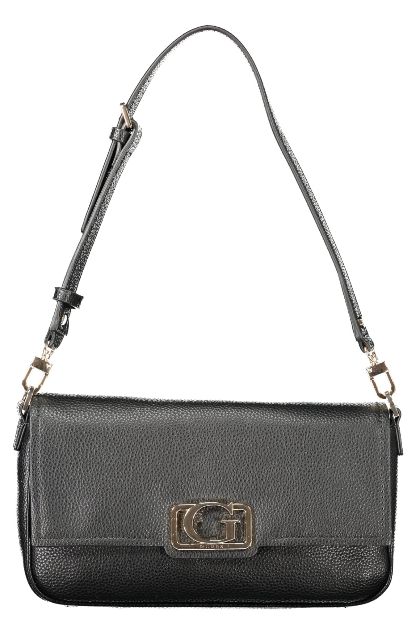 GUESS JEANS Damentasche Schwarz – Elegante Umhängetasche für Damen mit verstellbarem Schultergurt Schwarz