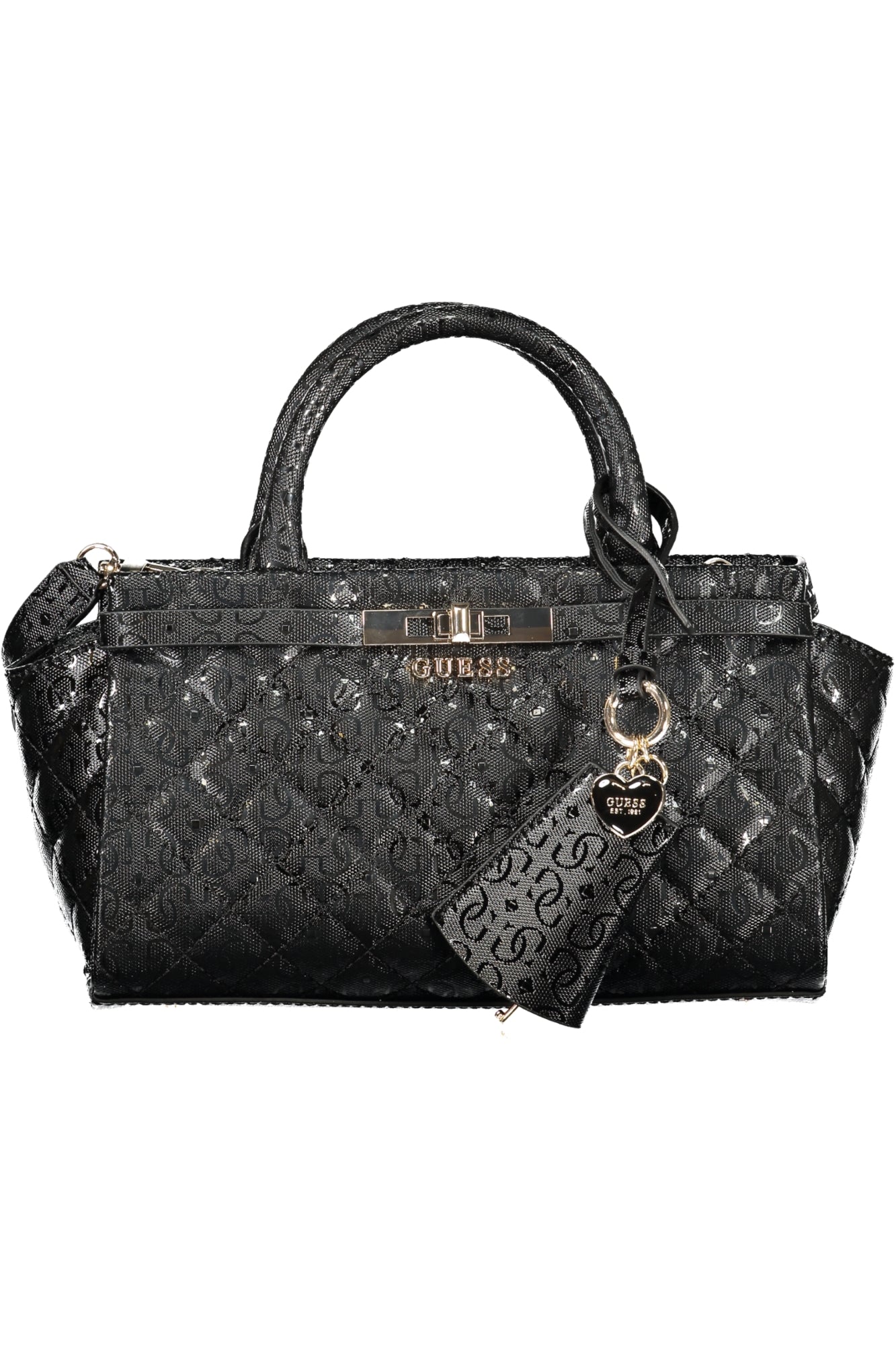 GUESS JEANS Damen Taschen – Idra-tasche, mit Reißverschluss Schwarz