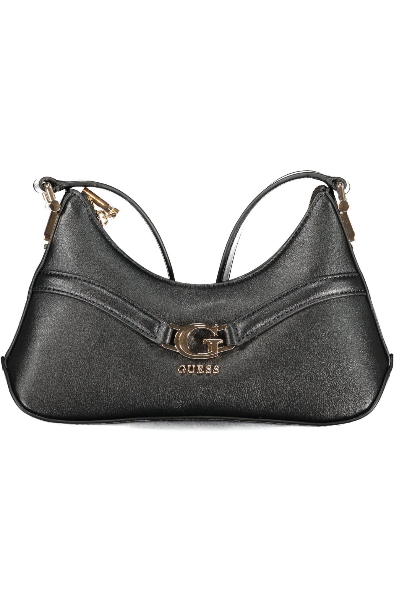 GUESS JEANS Damen Tasche schwarz – Schultertasche mit Logo-Details für Herbst/Winter Schwarz