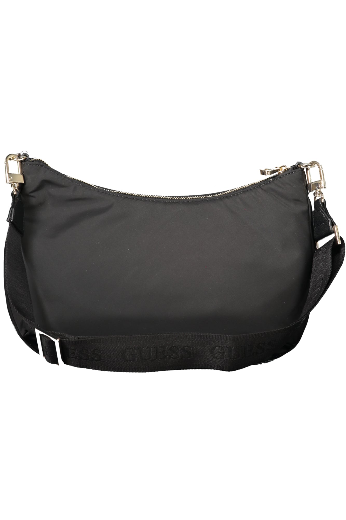 GUESS JEANS Damentasche Schwarz – Ökologische Schultertasche mit verstellbarem Gurt Schwarz