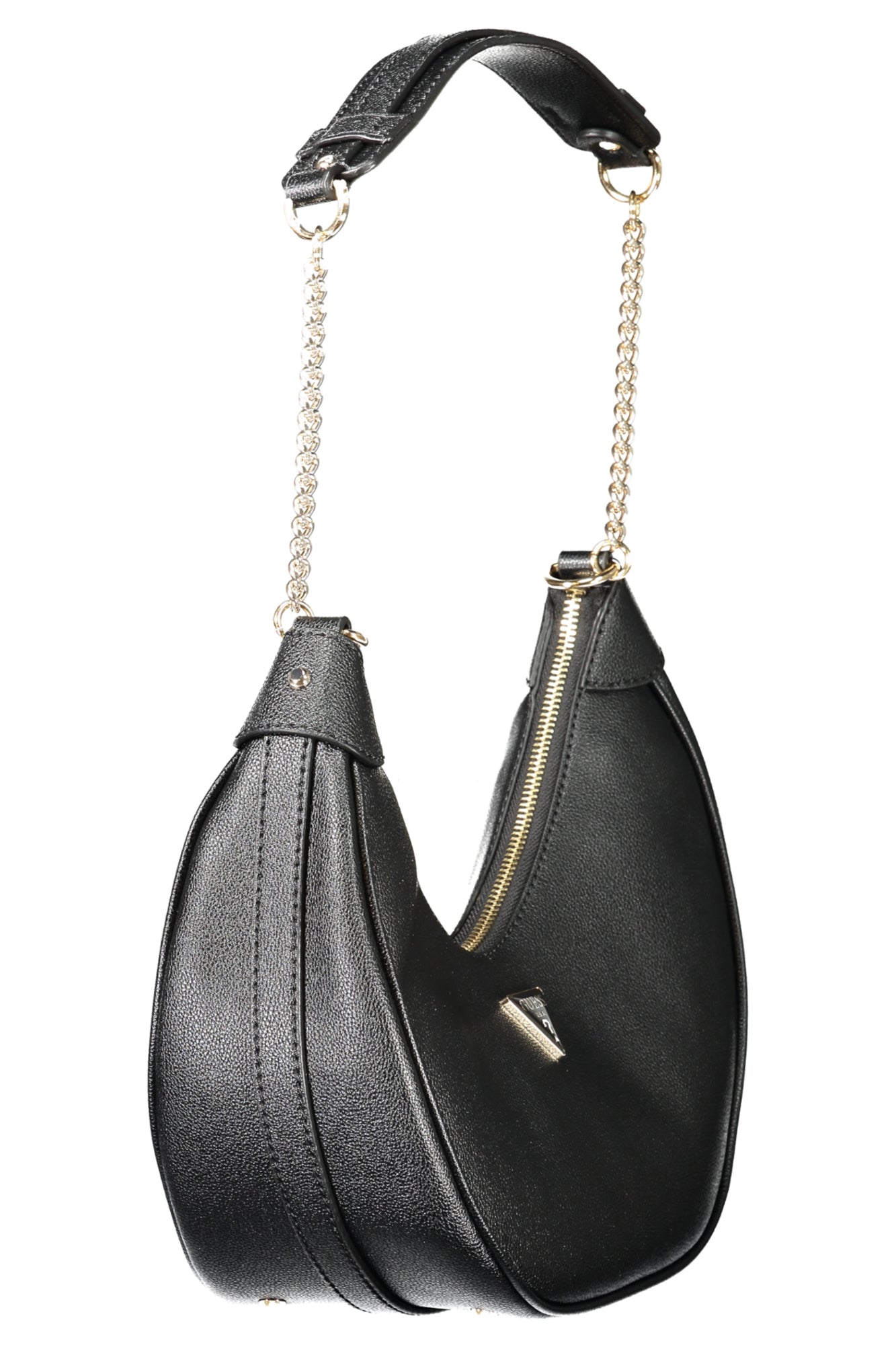 GUESS JEANS Damentasche Schwarz – Fedora-Tasche mit Schultergurt & Kette | soulluna.de Schwarz
